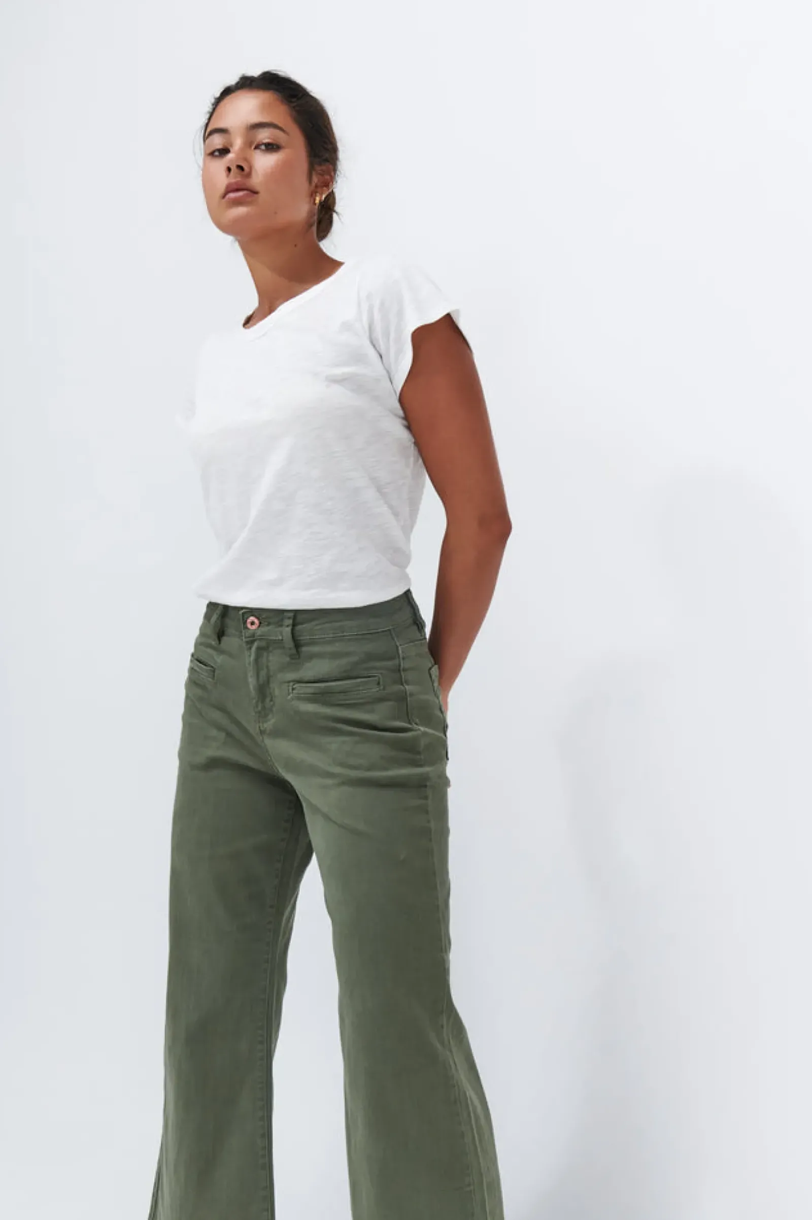 Kireina Freya Jean - Khaki Fashion