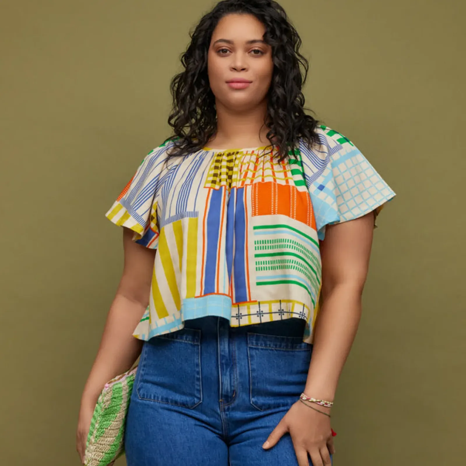 Sage & Clare Sage & Clare Fresno Swing Blouse Hot