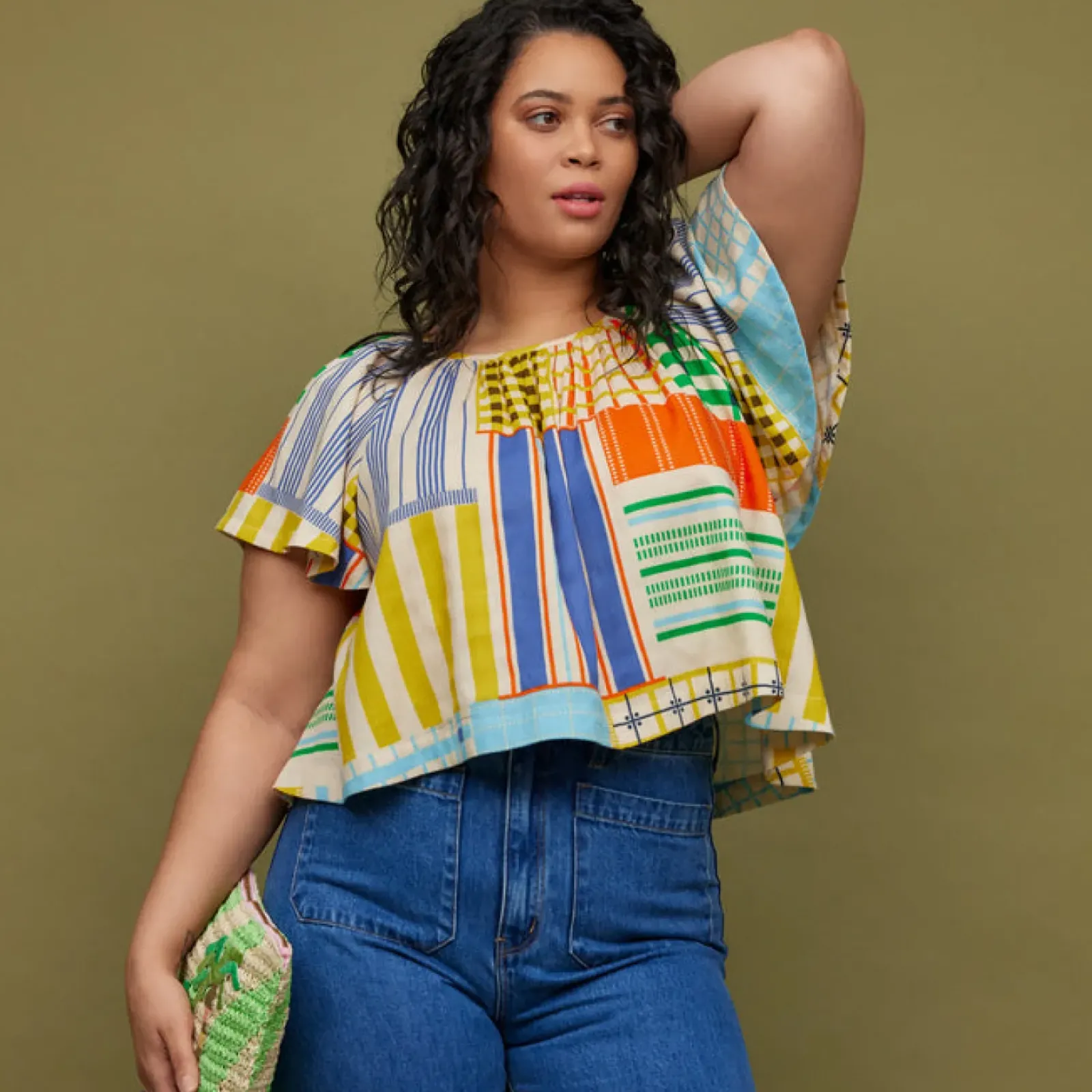 Sage & Clare Sage & Clare Fresno Swing Blouse Hot