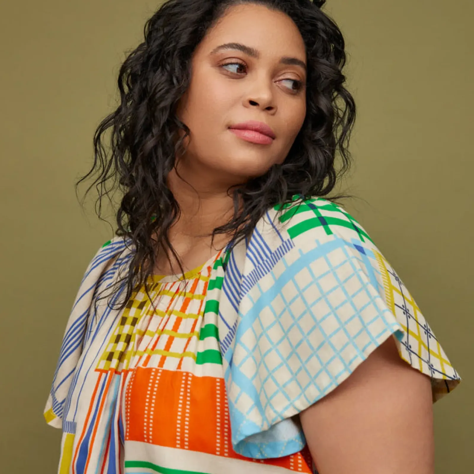 Sage & Clare Sage & Clare Fresno Swing Blouse Hot