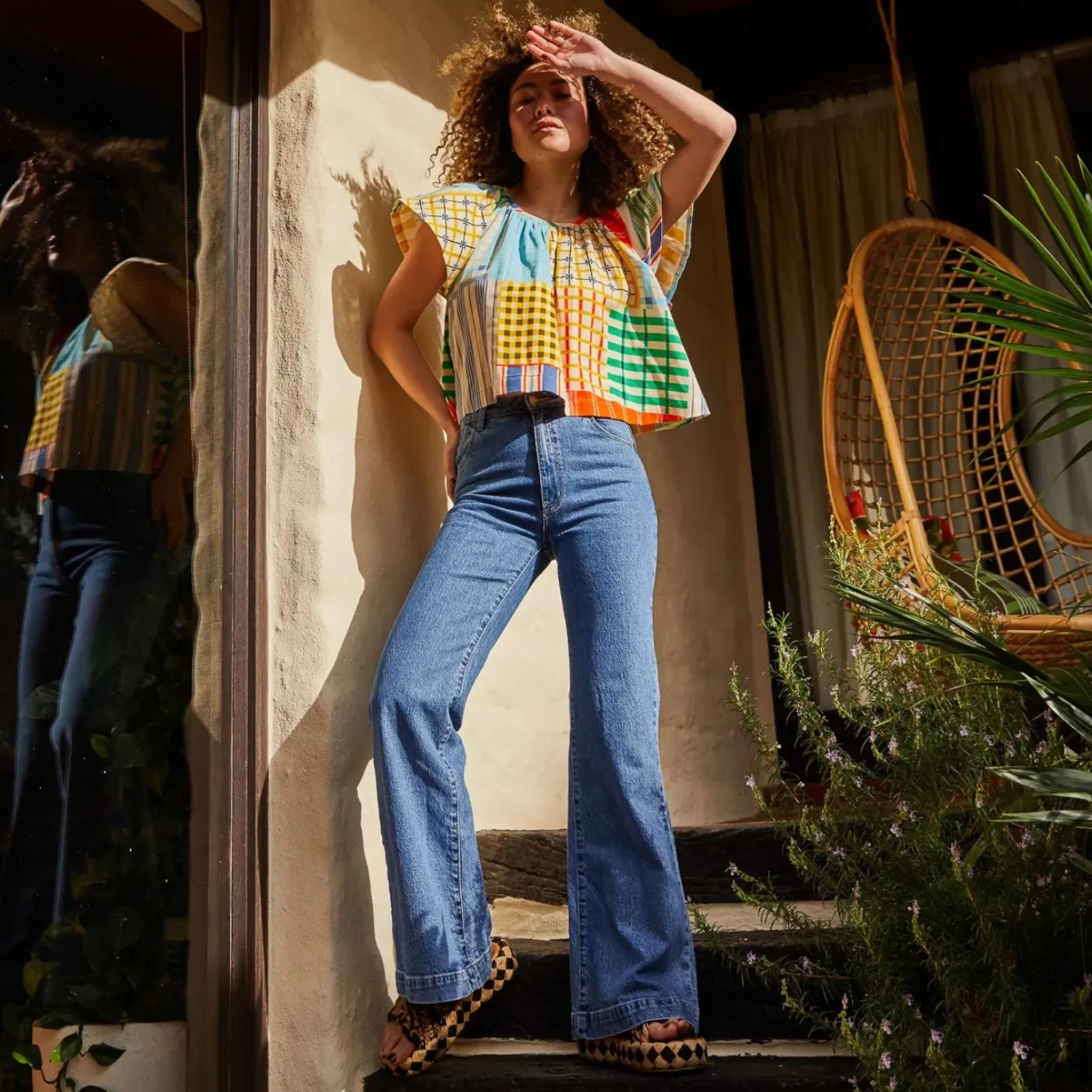 Sage & Clare Sage & Clare Fresno Swing Blouse Hot