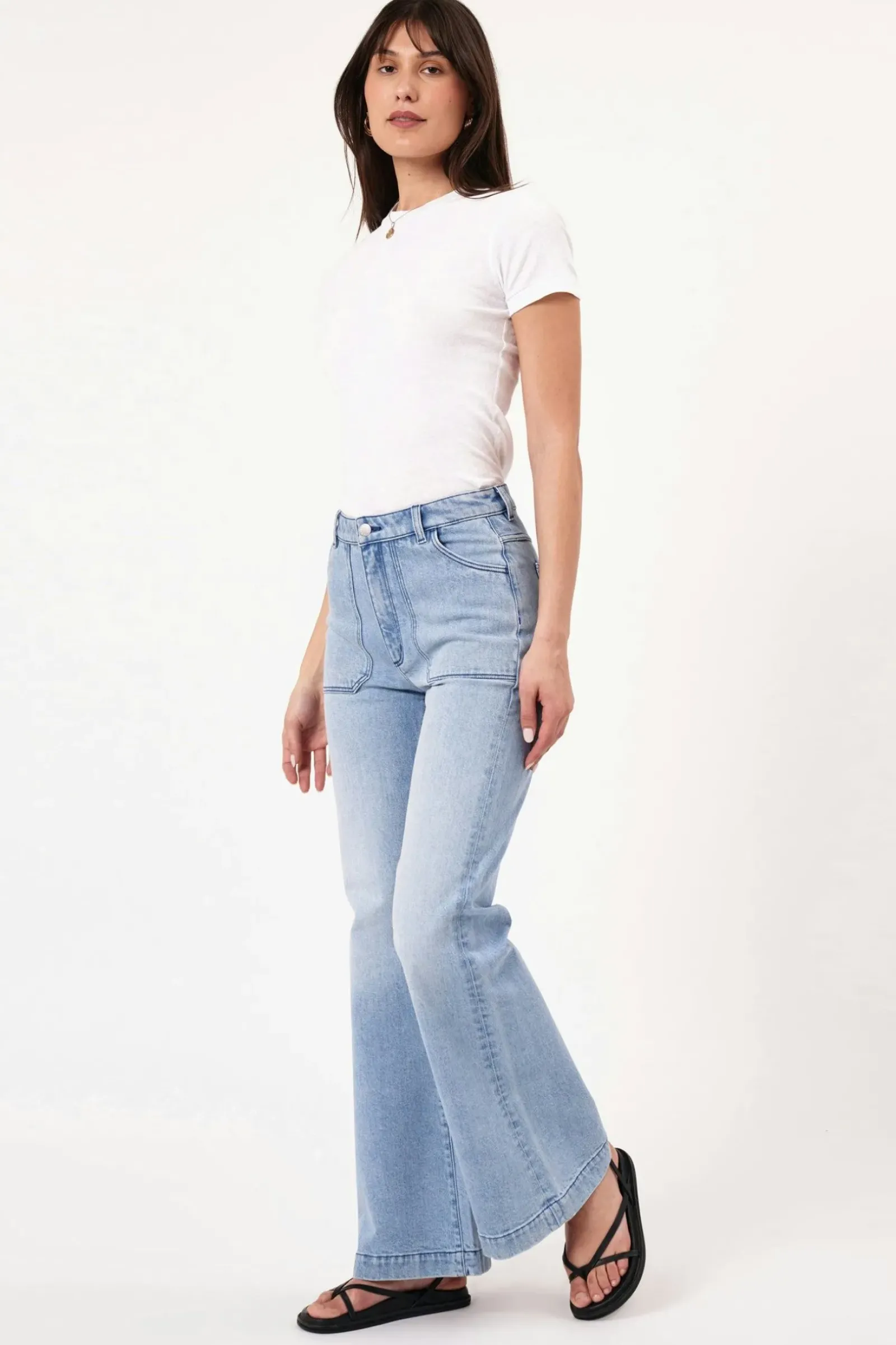 Rolla's Rolla's Eastcoast Flare Faded Blue - Light Vintage Blue New