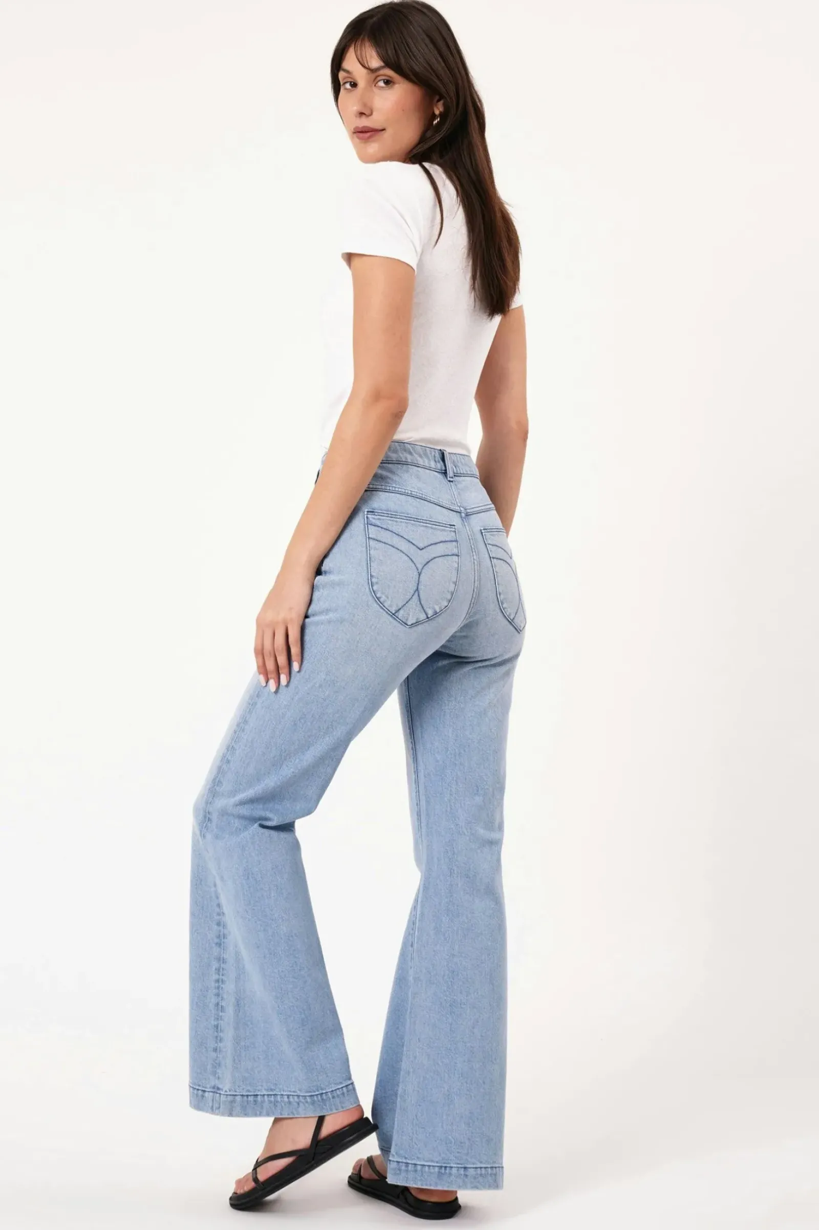 Rolla's Rolla's Eastcoast Flare Faded Blue - Light Vintage Blue New