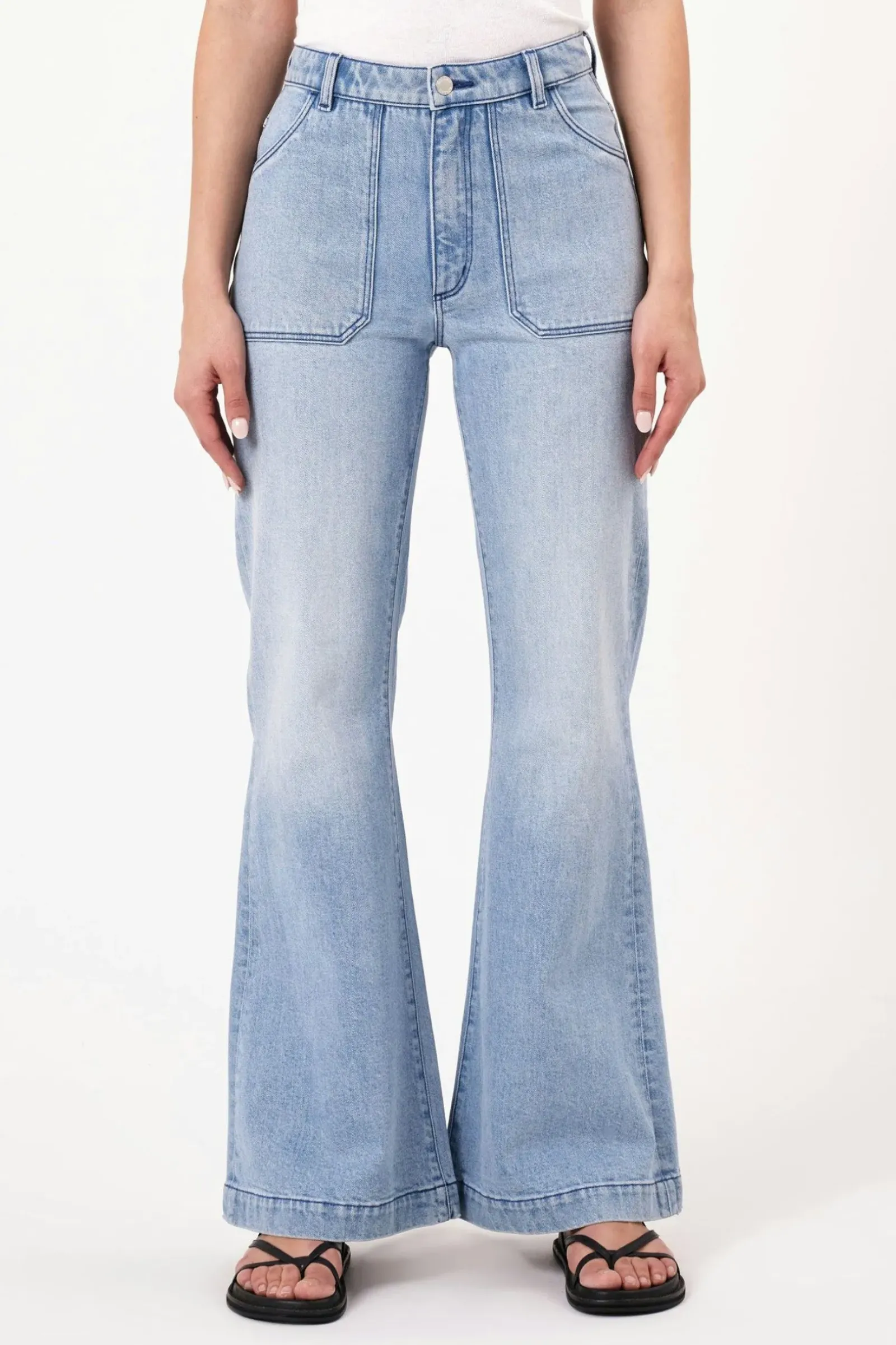 Rolla's Rolla's Eastcoast Flare Faded Blue - Light Vintage Blue New