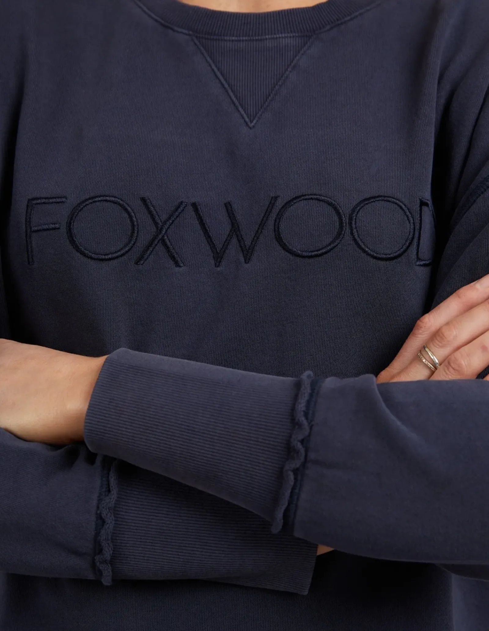 Foxwood Simplified Crew- Washed Navy New
