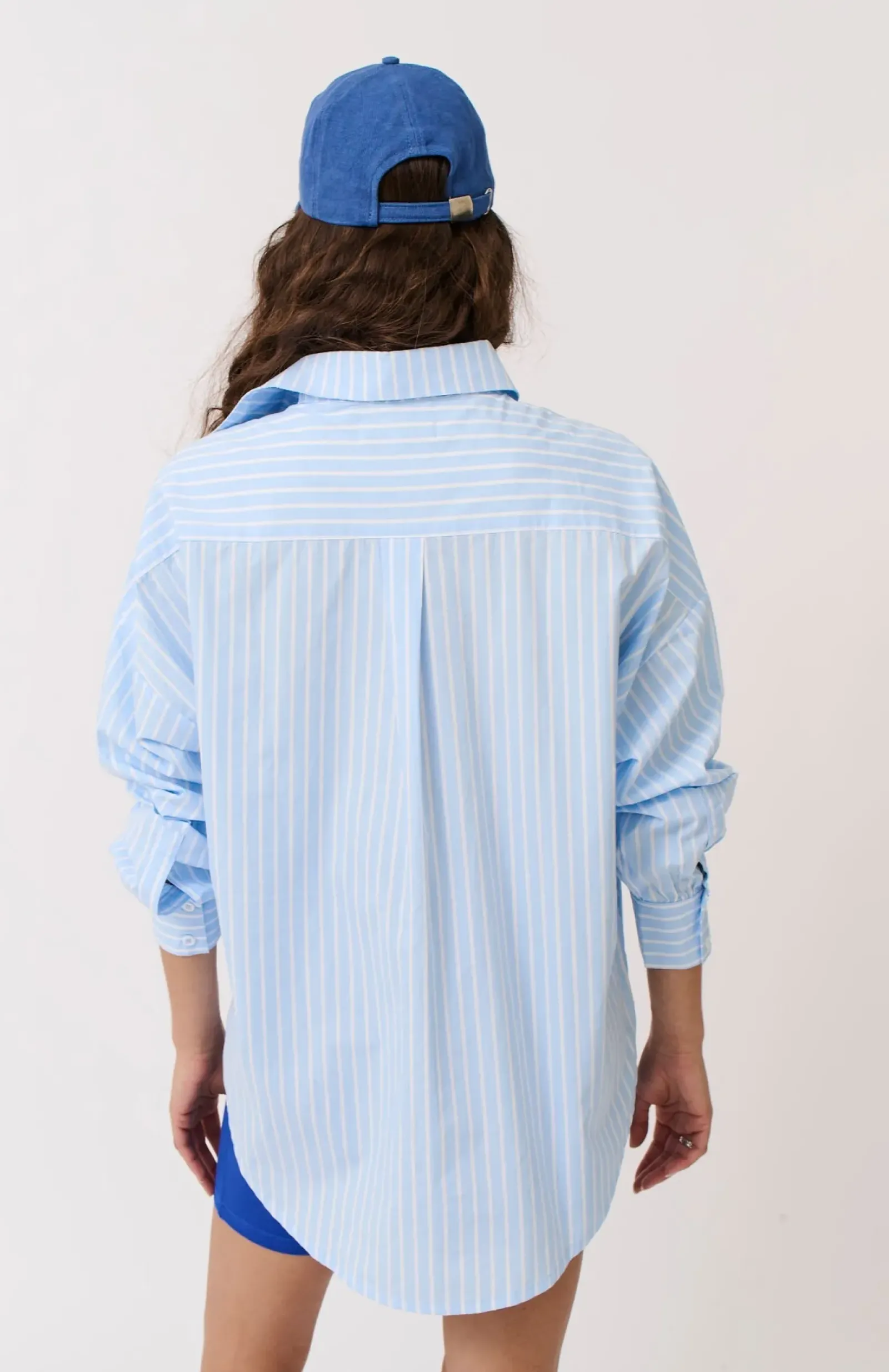 Cartel & Willow Cartel & Willow Tammy Shirt - Aqua Stripe Sale