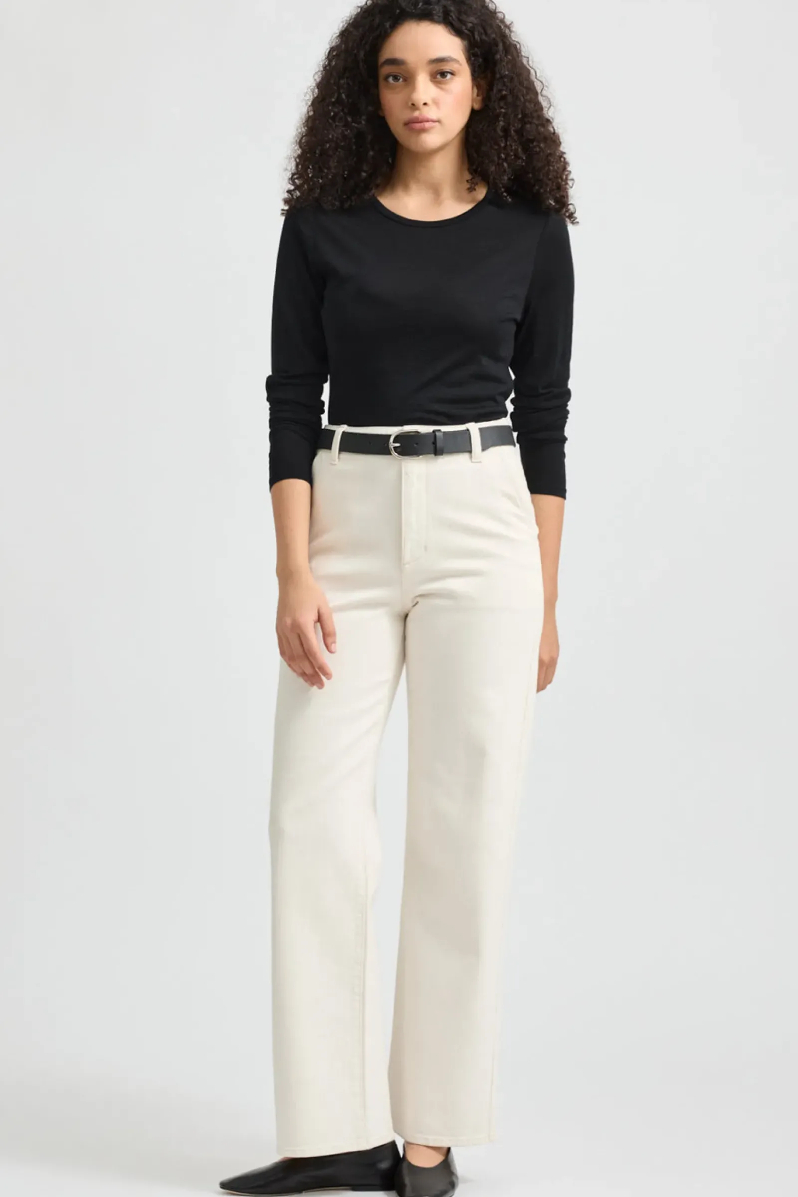 Toorallie Crew Merino Tee - Black Outlet