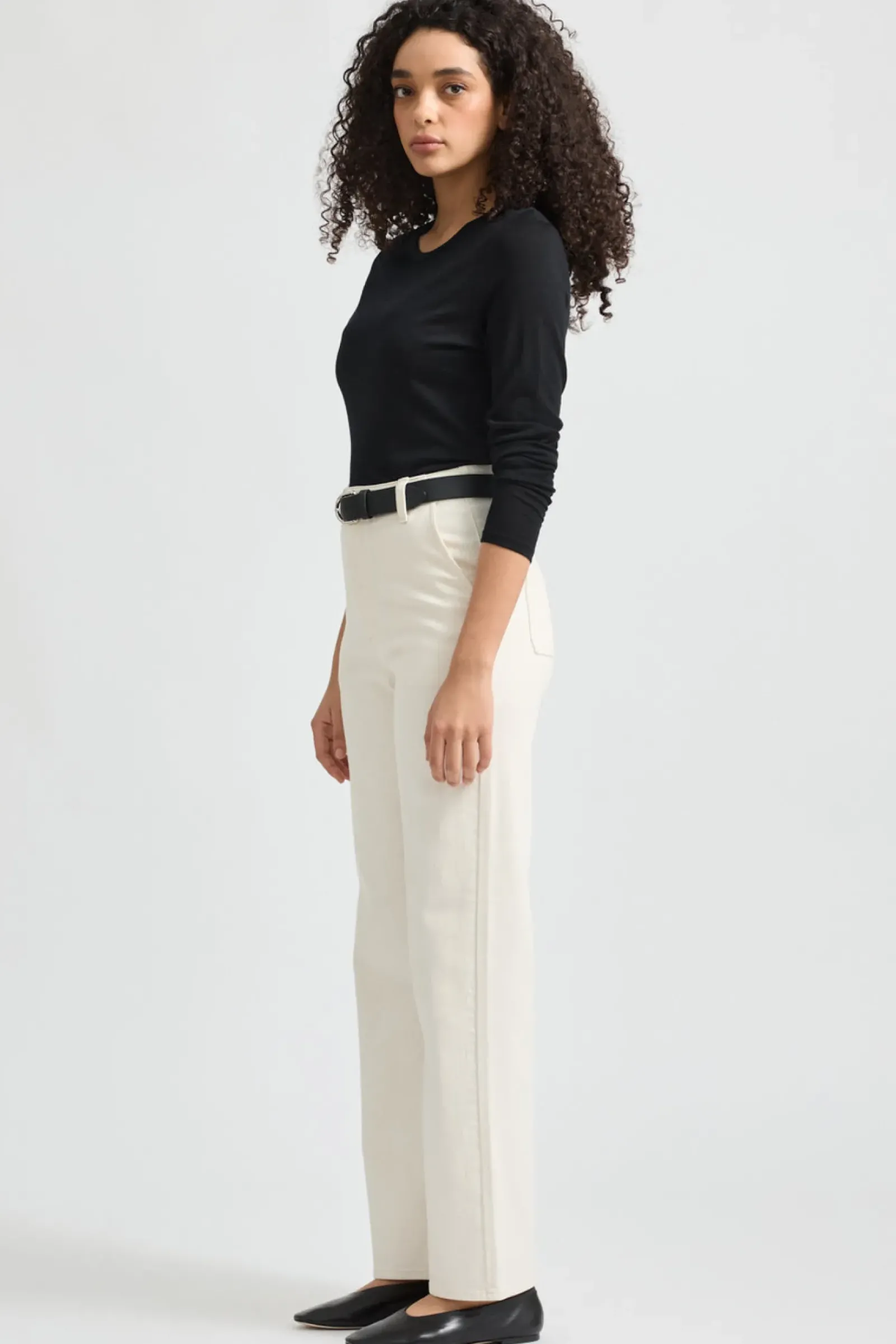 Toorallie Crew Merino Tee - Black Outlet