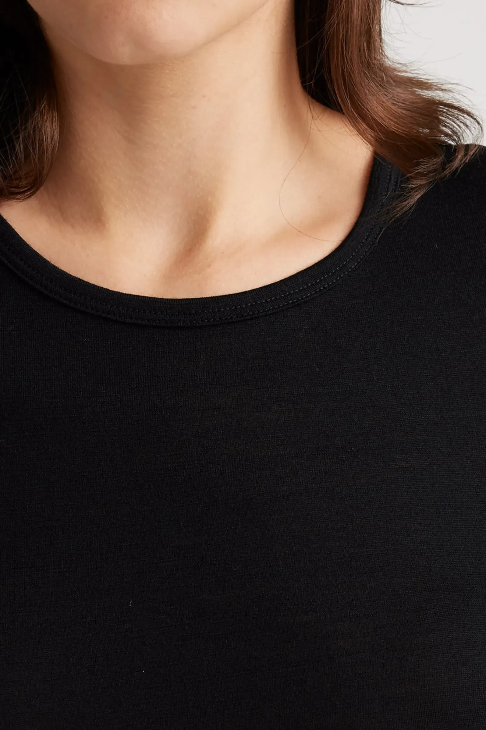 Toorallie Crew Merino Tee - Black Outlet