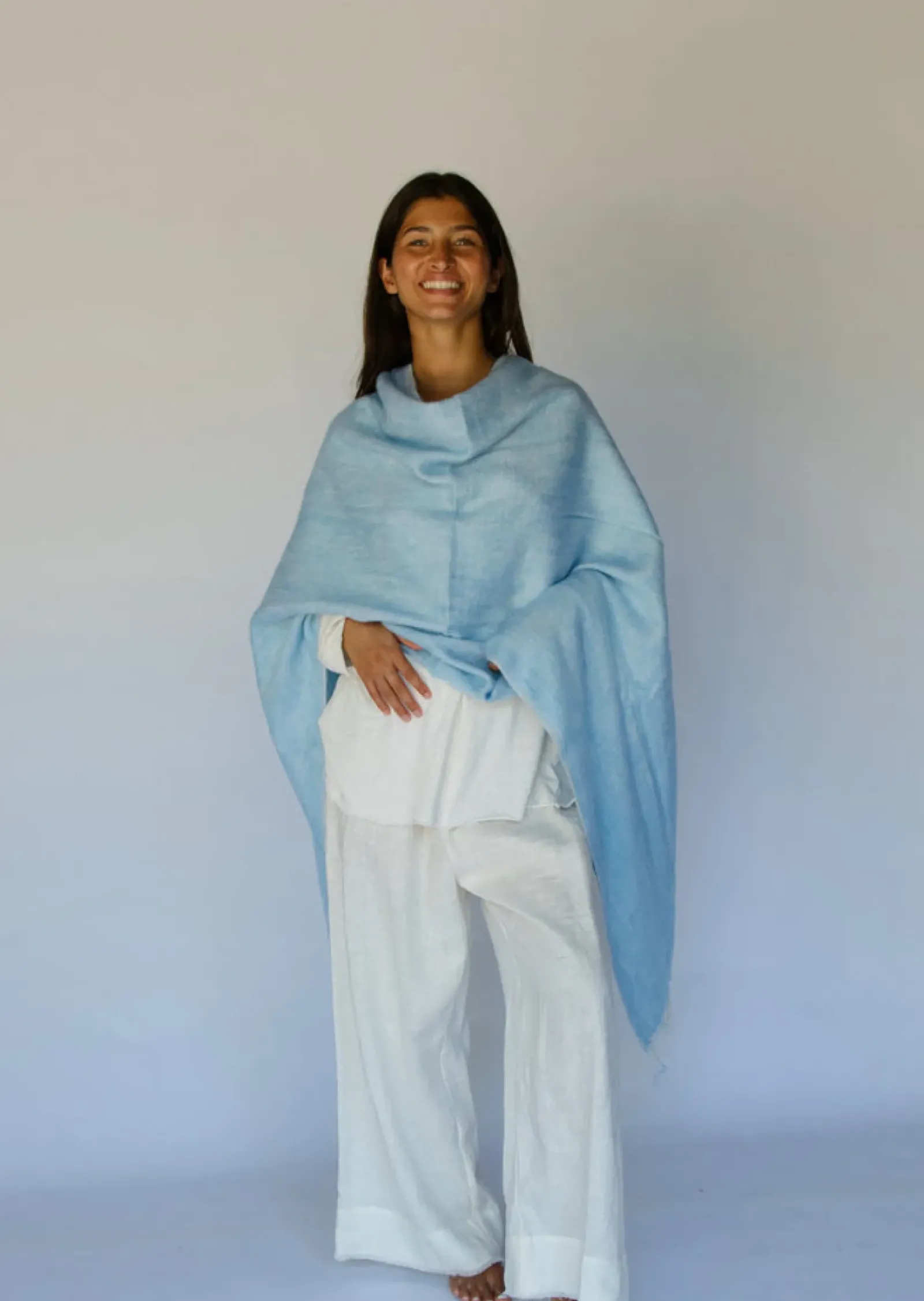 Hobo & Hatch Hobo & Hatch Poncho- Sky New
