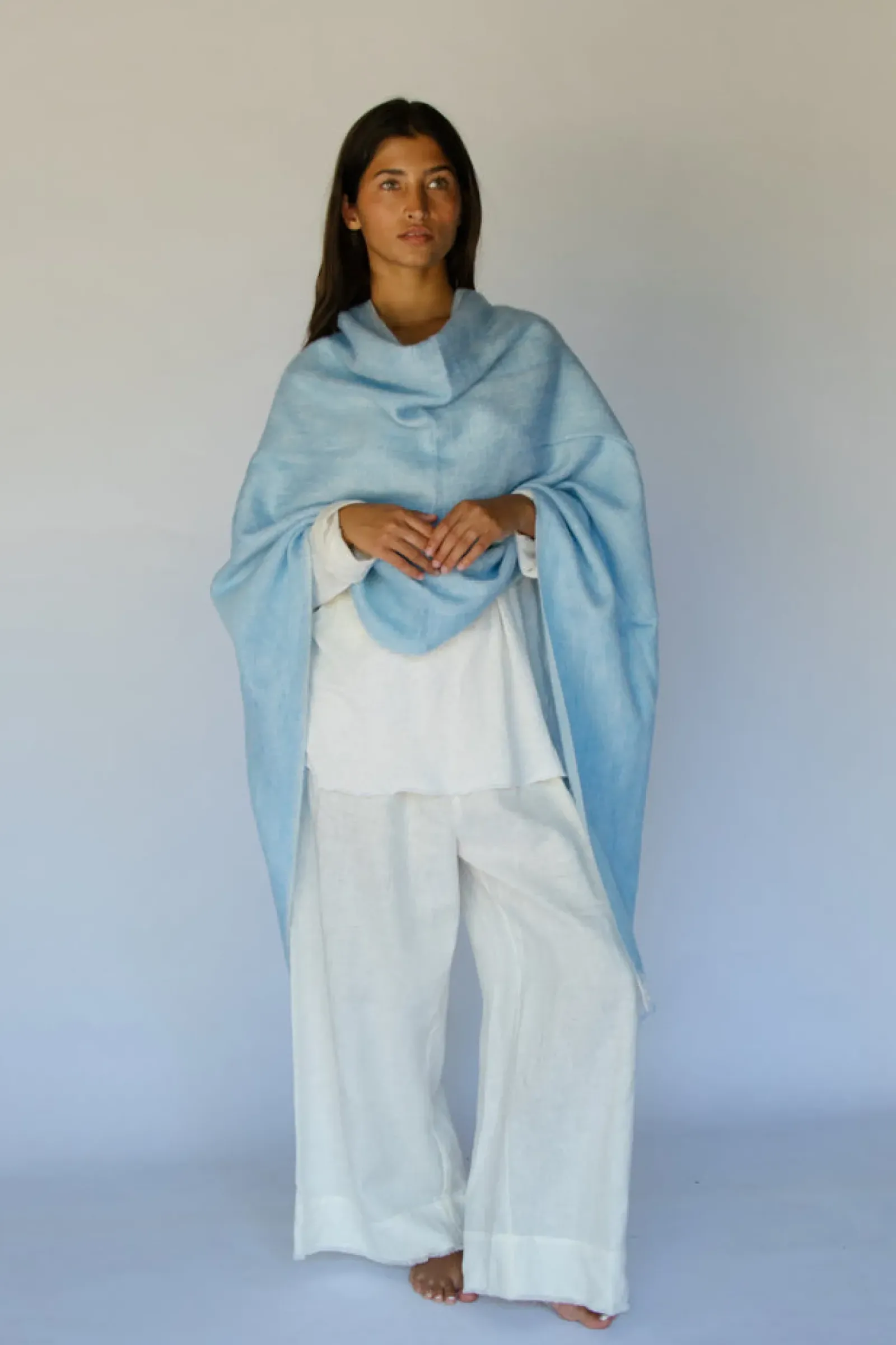 Hobo & Hatch Hobo & Hatch Poncho- Sky New