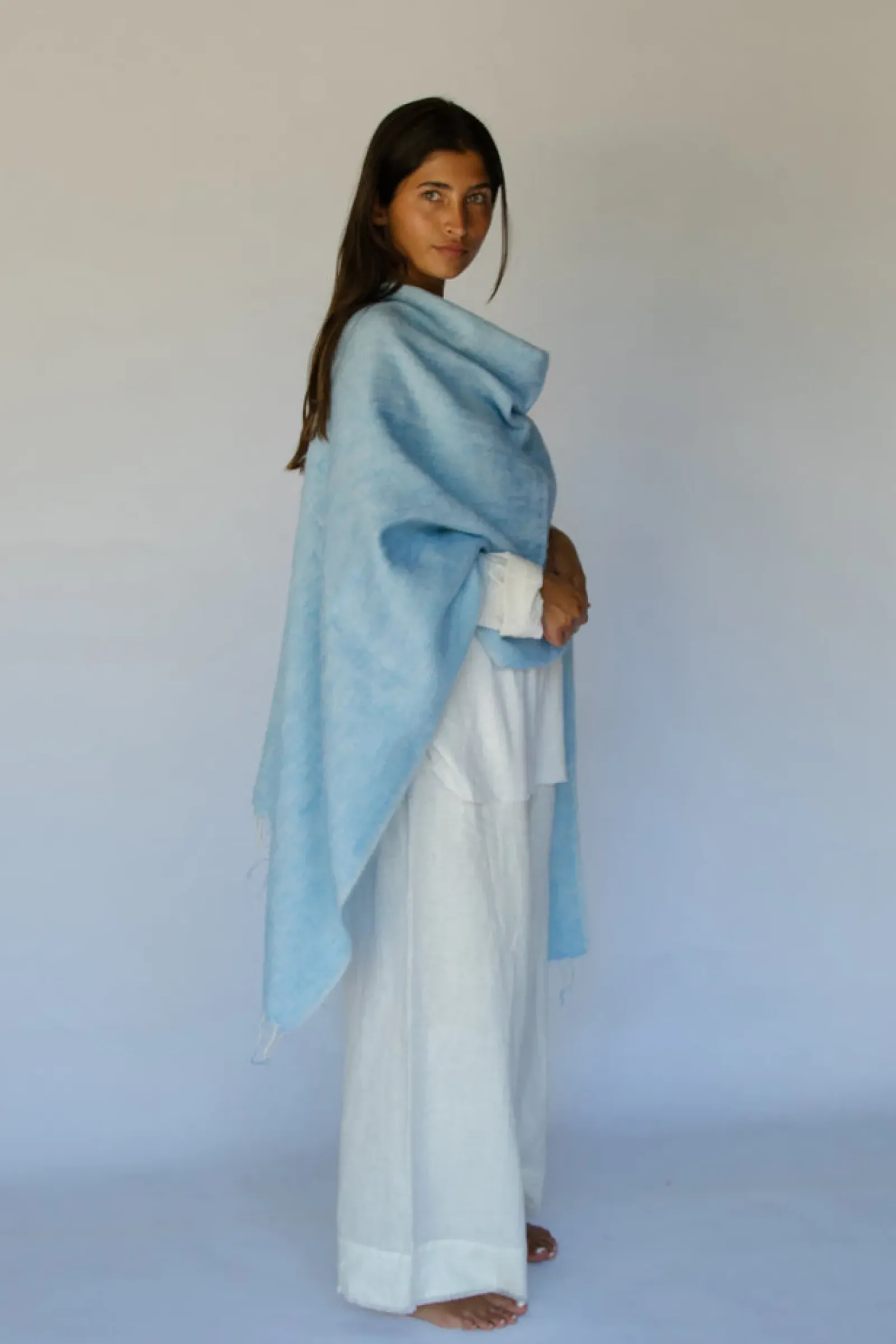 Hobo & Hatch Hobo & Hatch Poncho- Sky New