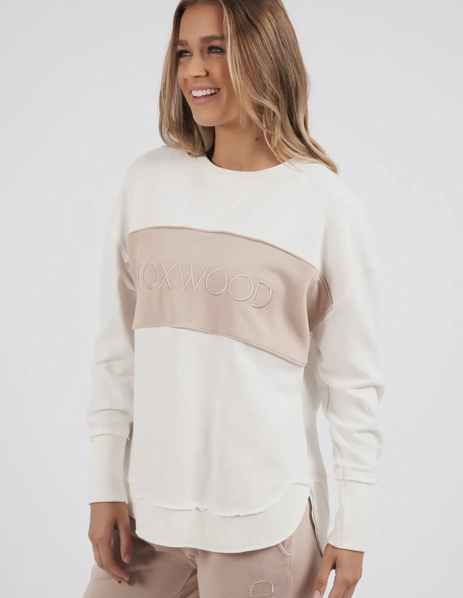 Foxwood Simplified Tonal Crew - Sage Clearance