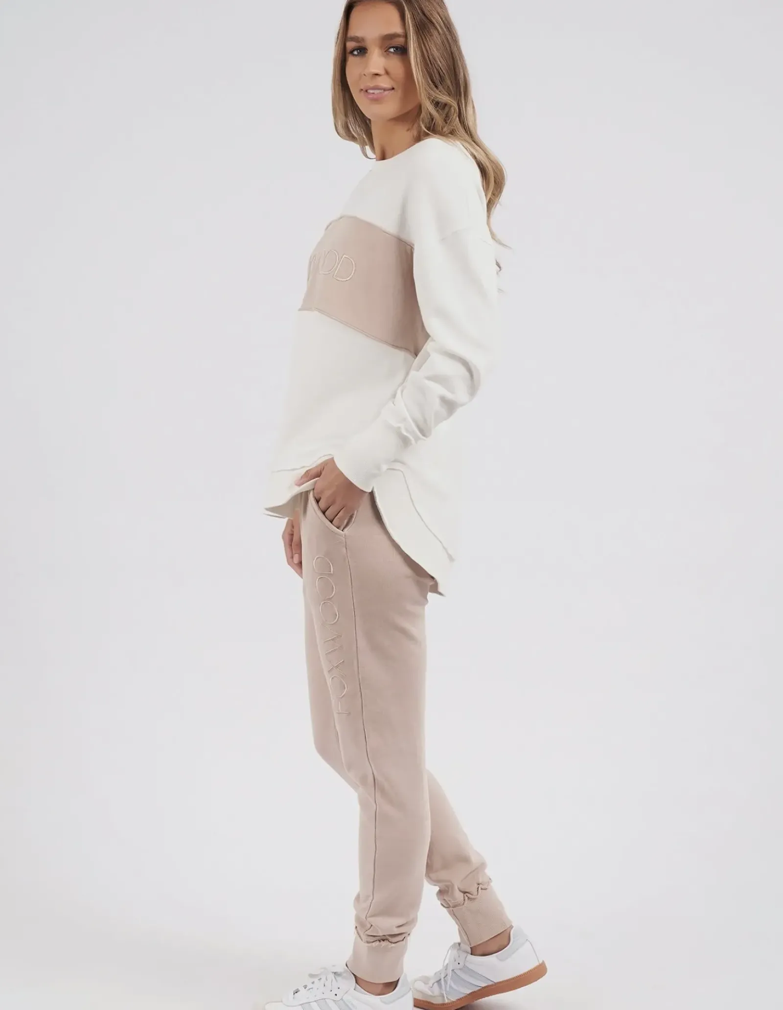 Foxwood Simplified Tonal Crew - Sage Clearance