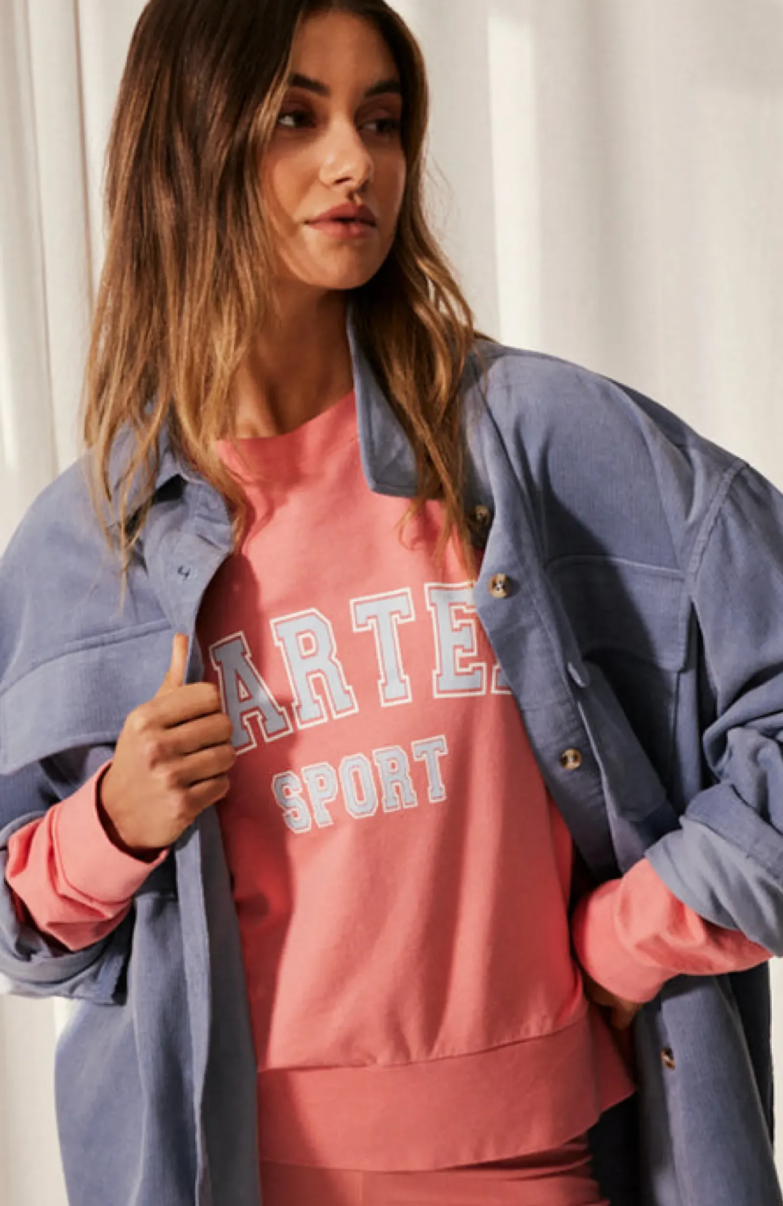 Cartel & Willow Cartel & Willow Ivie Sweater - Guava Hot