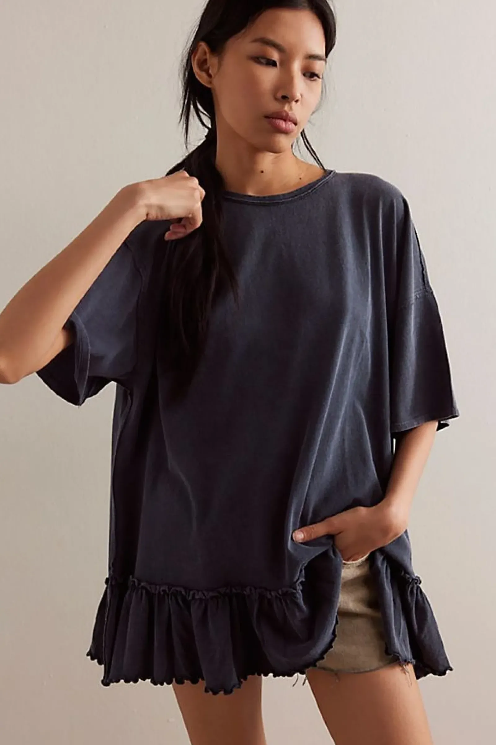 Free People Why Yes Tee - Black Online
