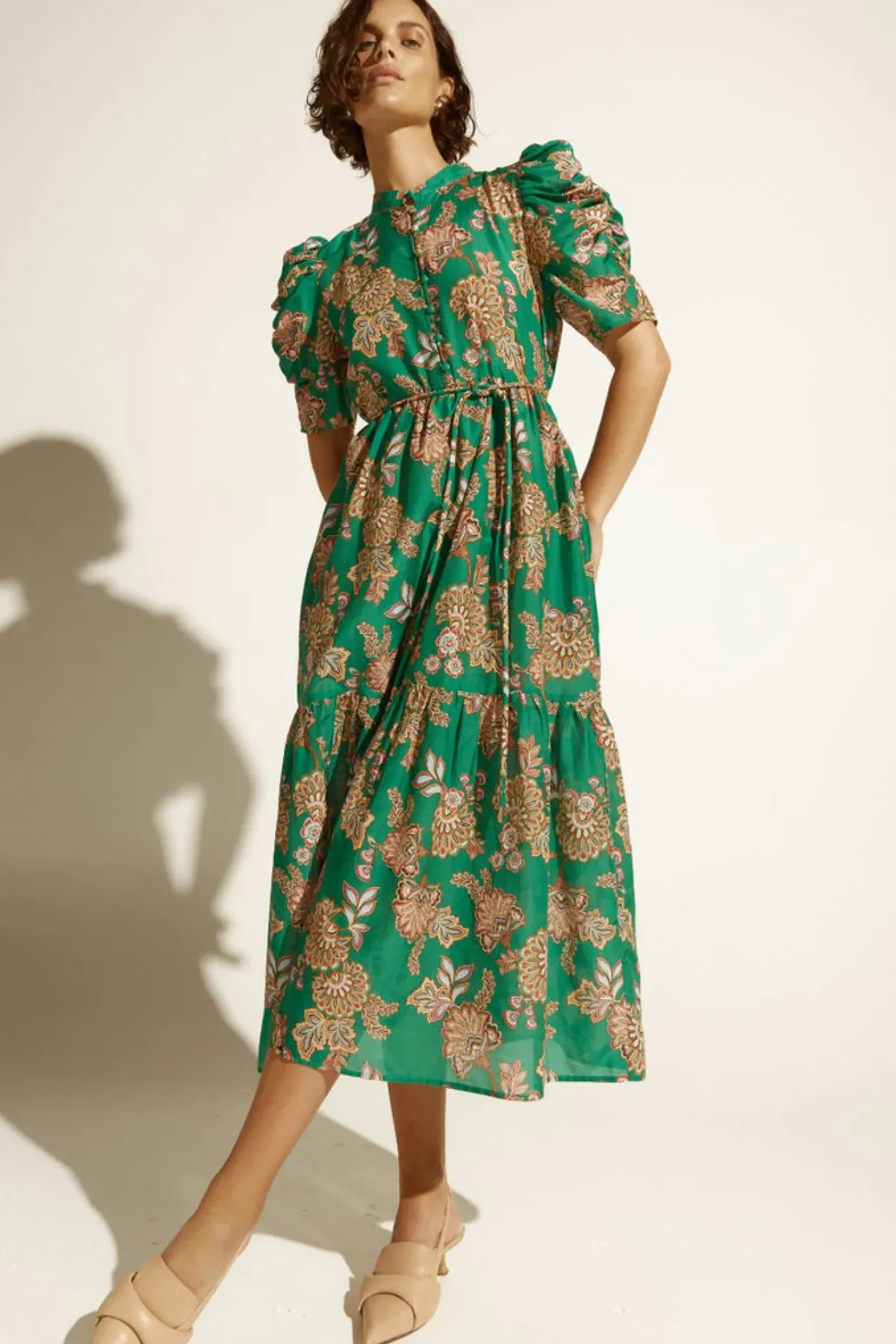 Zoe Kratzmann Opus Dress - K'gari Palm Green Sale