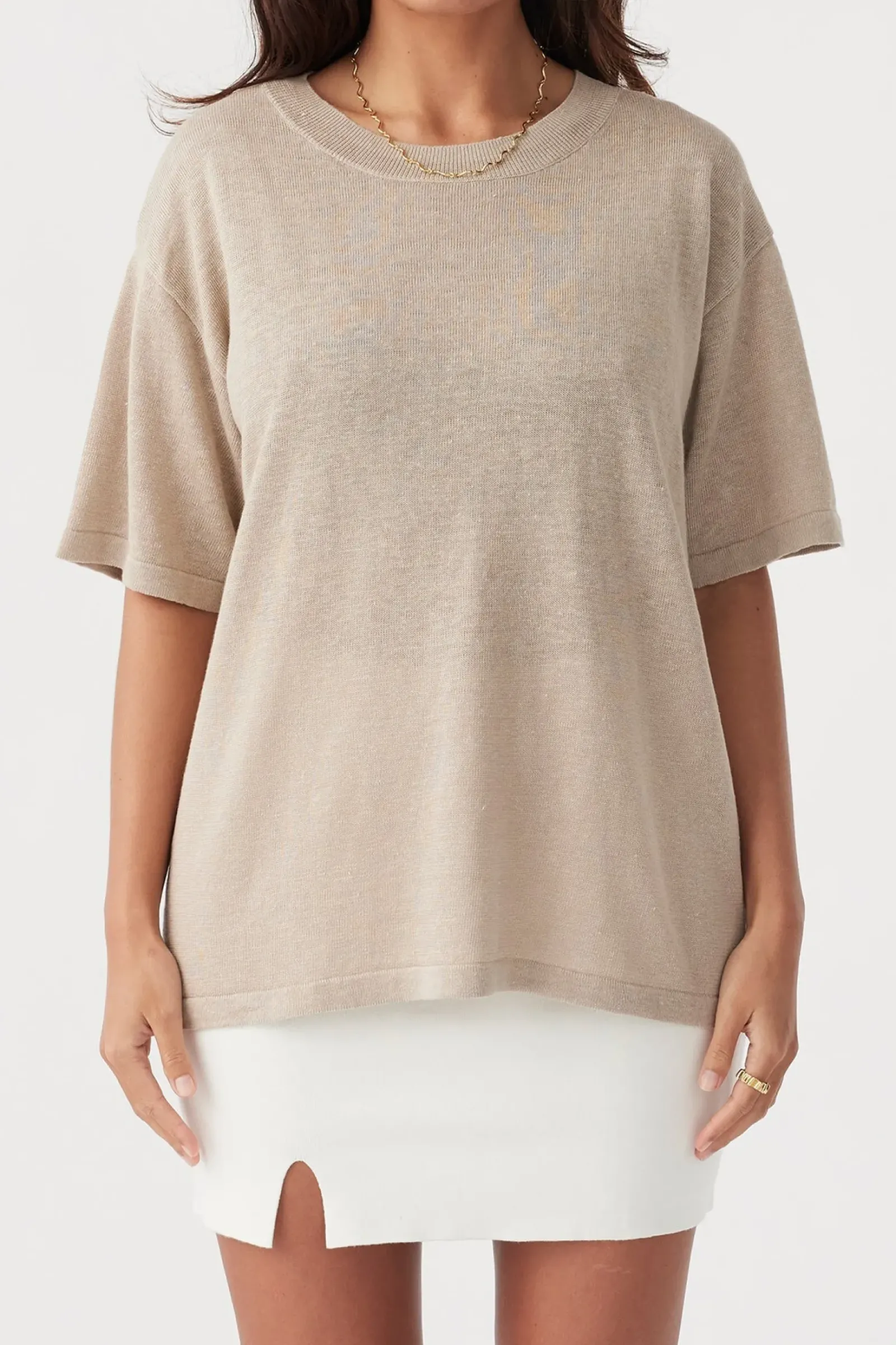 ARCAA Hugo T Shirt - Taupe Sale