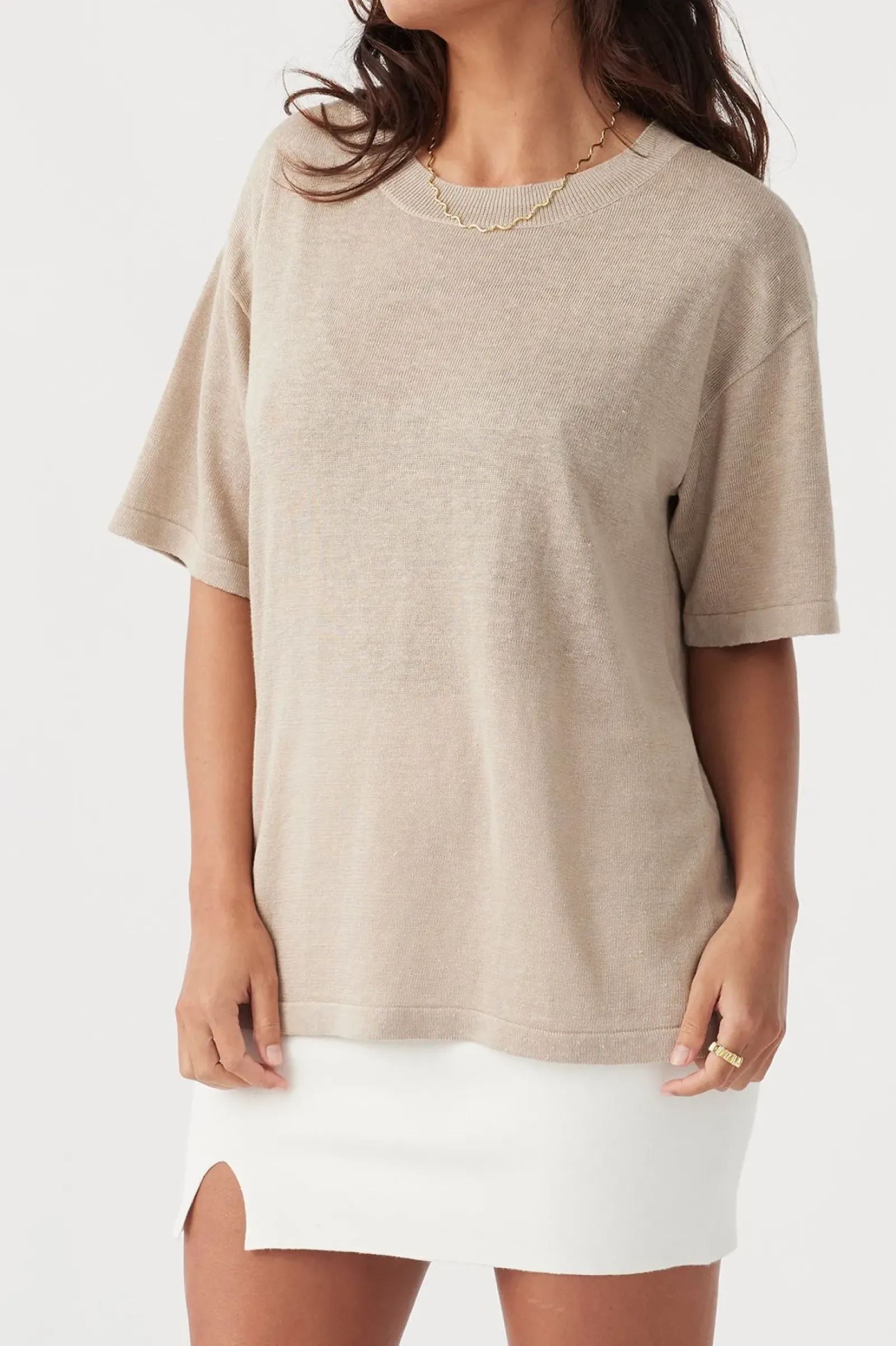 ARCAA Hugo T Shirt - Taupe Sale
