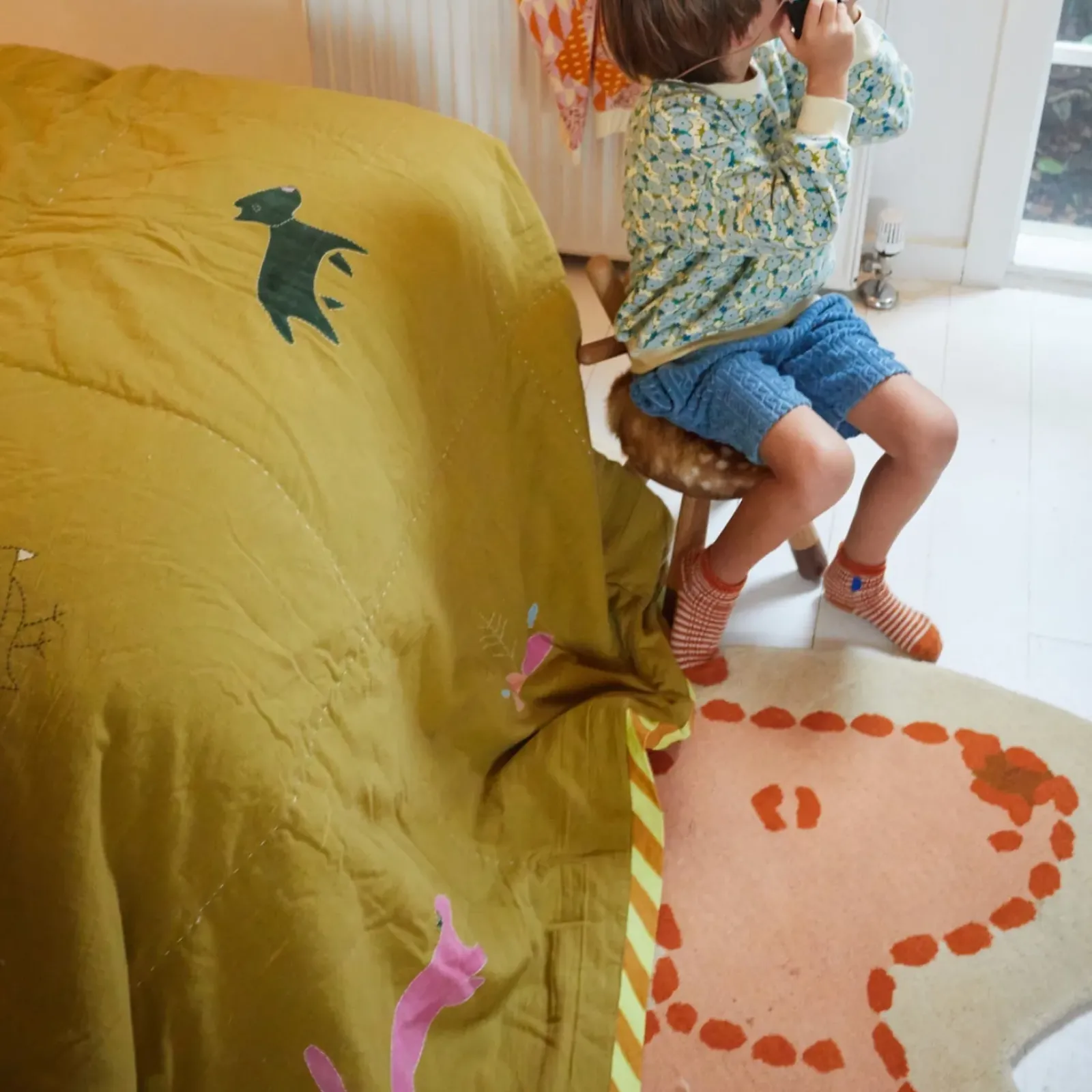 Sage & Clare Sage & Clare Cheadle Kantha Blanket Outlet