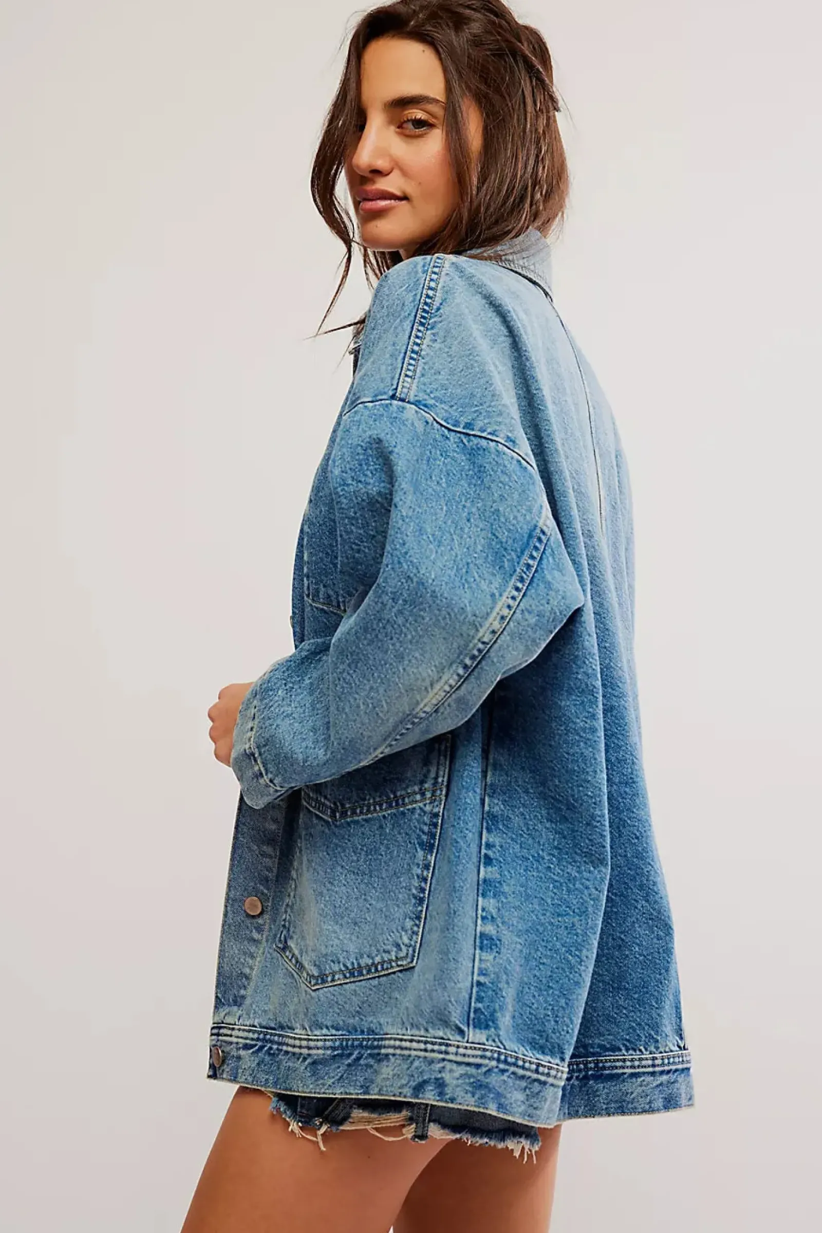 Free People Avery Denim Jacket Hot