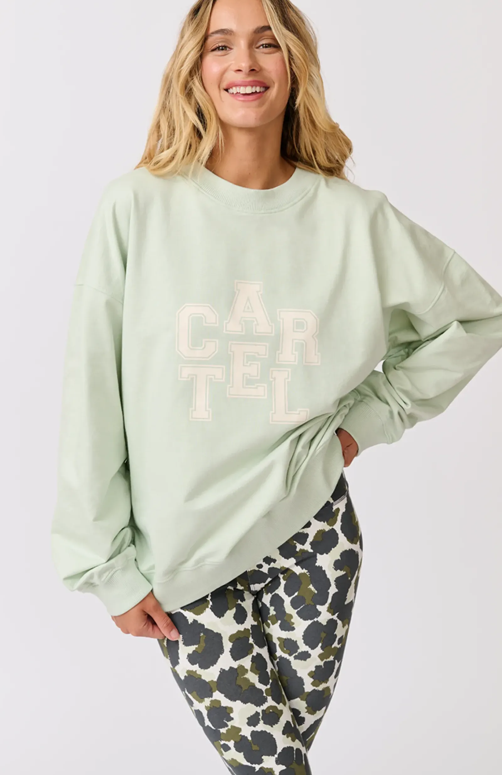 Cartel & Willow Cartel & Willow Nina Sweater  - Matcha Discount