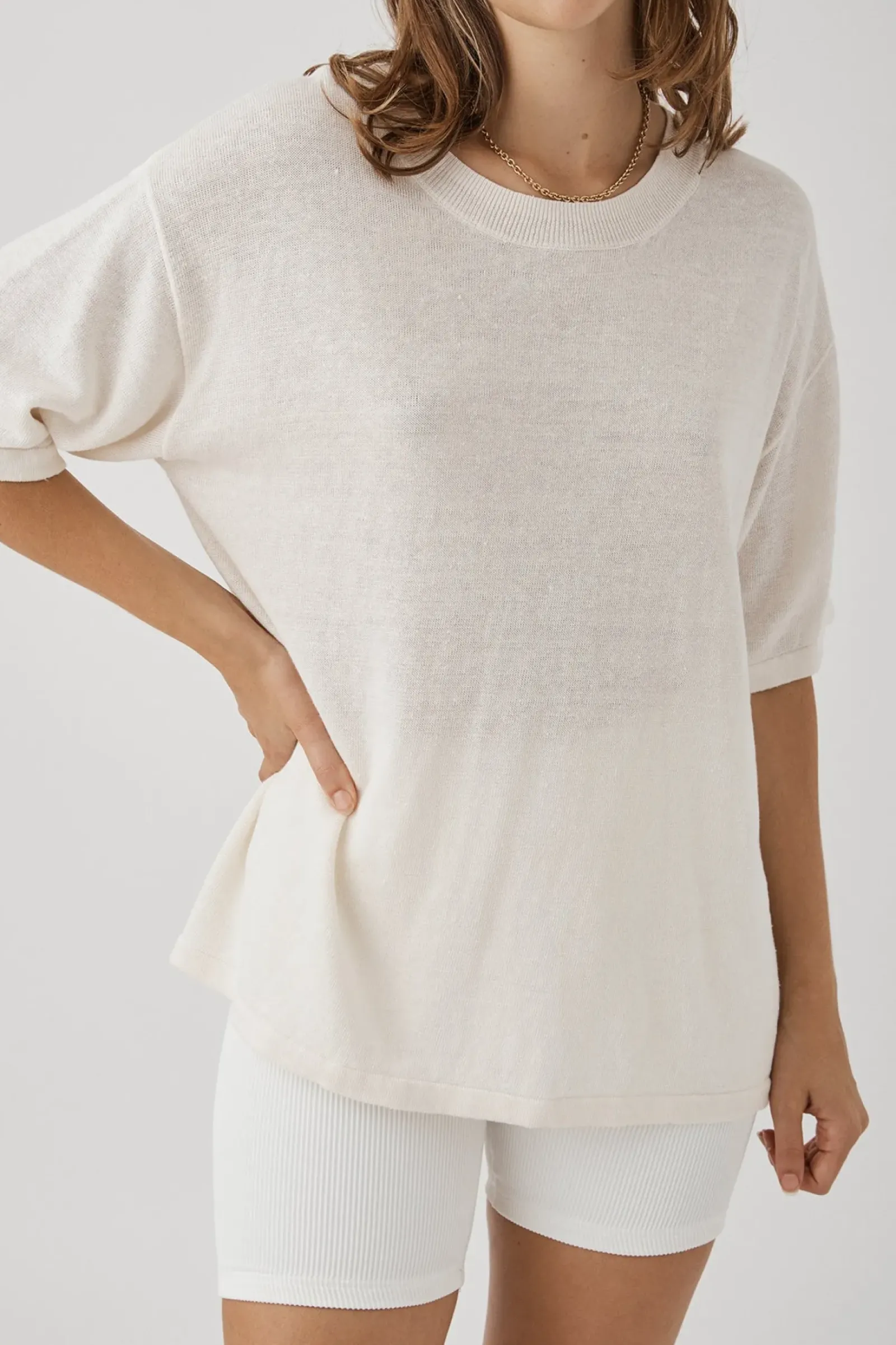 ARCAA Hugo T Shirt - Cream Discount