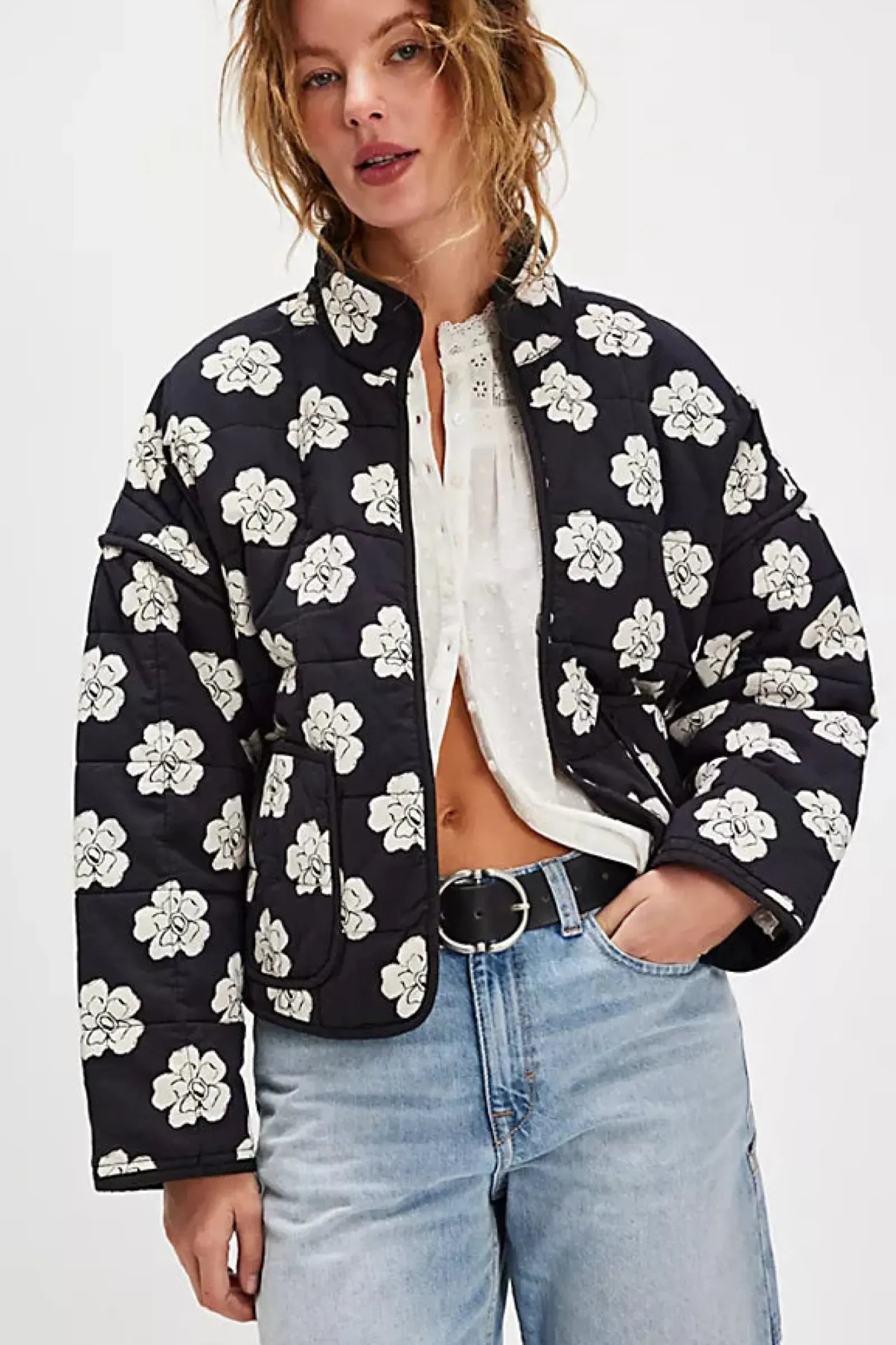 Free People Chloe Jacket - Night Blooms Best