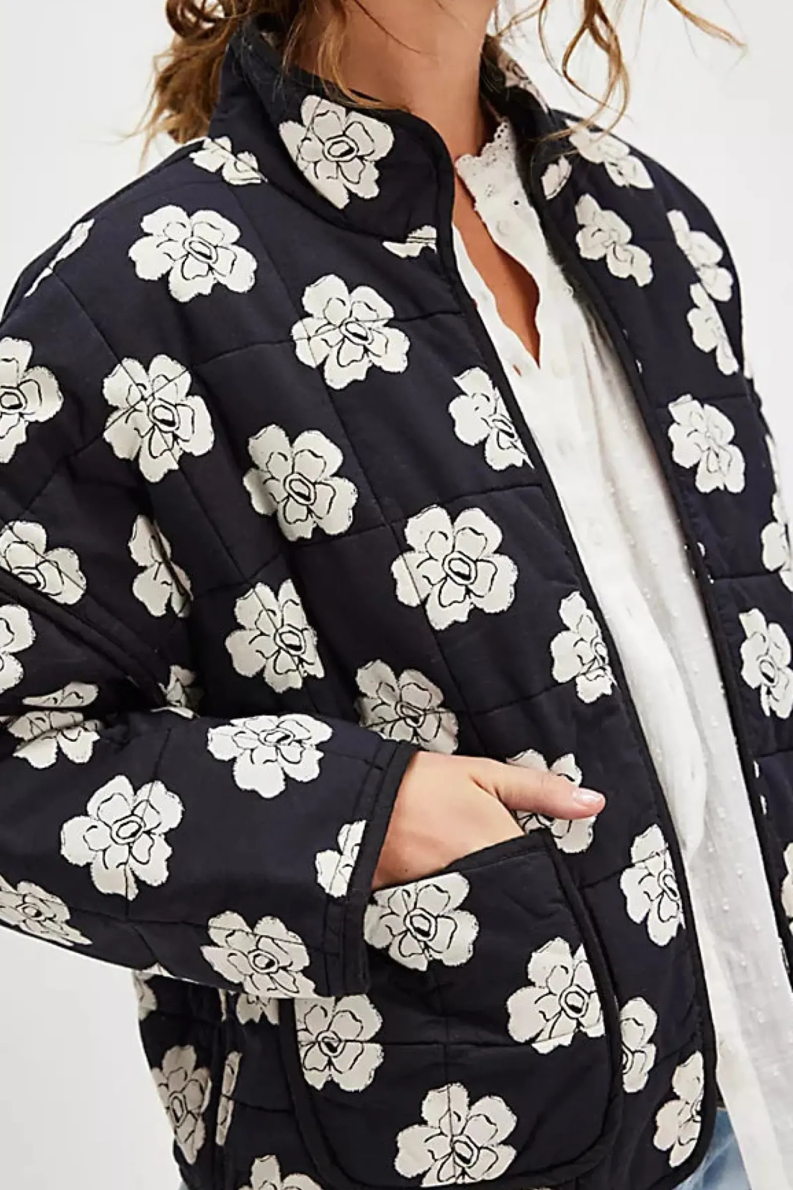 Free People Chloe Jacket - Night Blooms Best