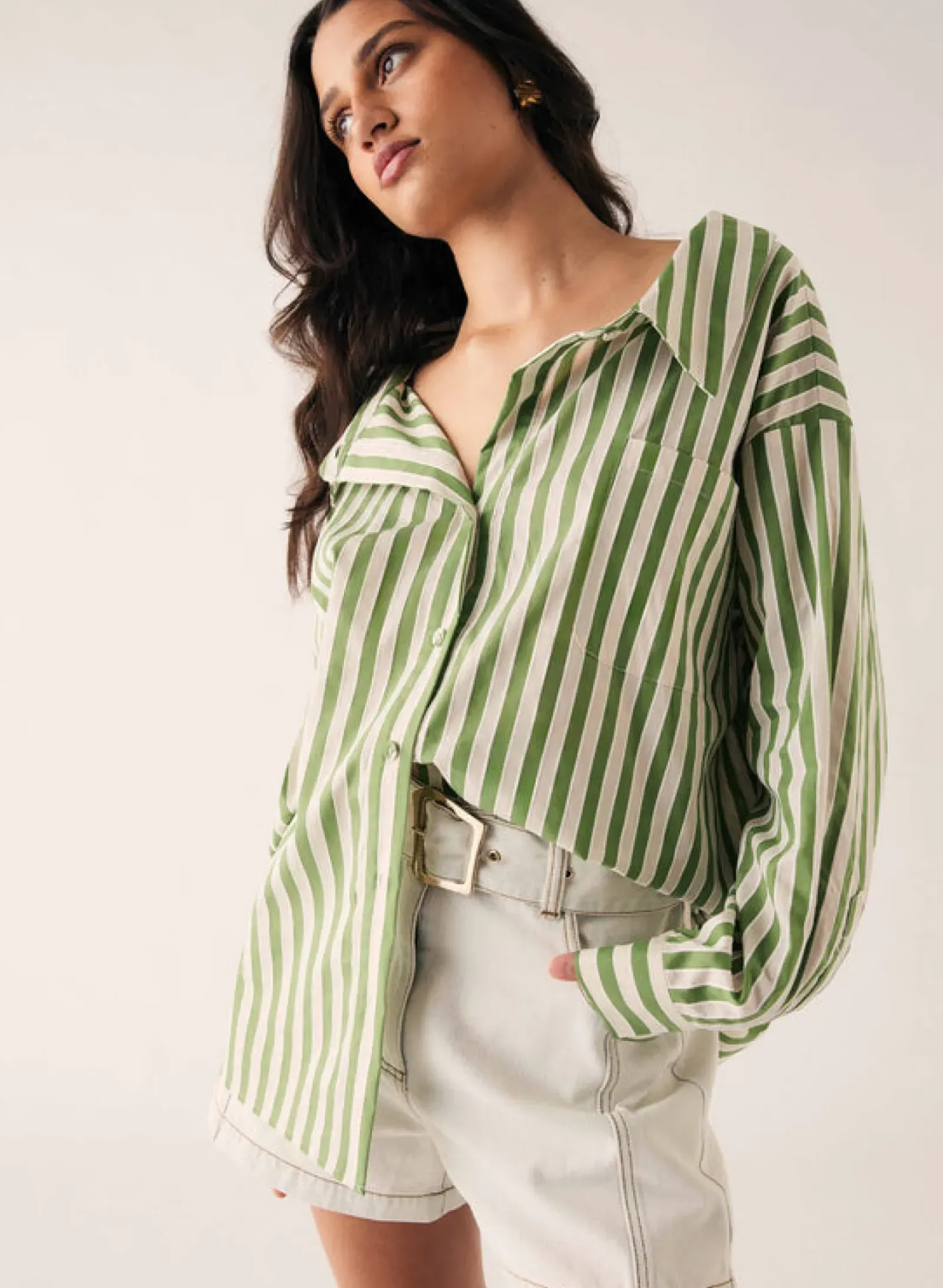 Esmaee Infinity Shirt - Fern Stripe Sale