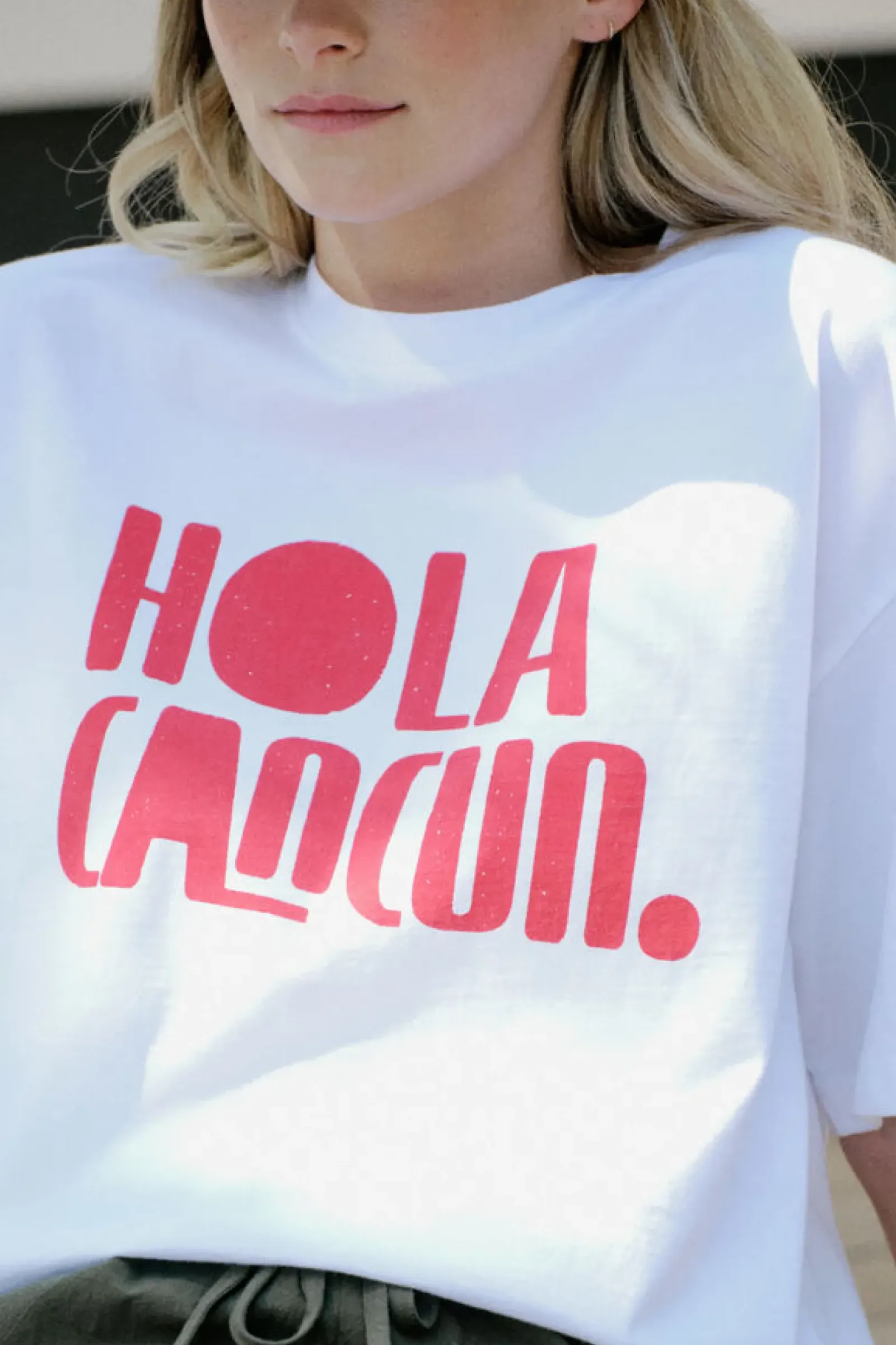Ceres Life Boyfriend Tee - Hola Cancun Heritage Red Online