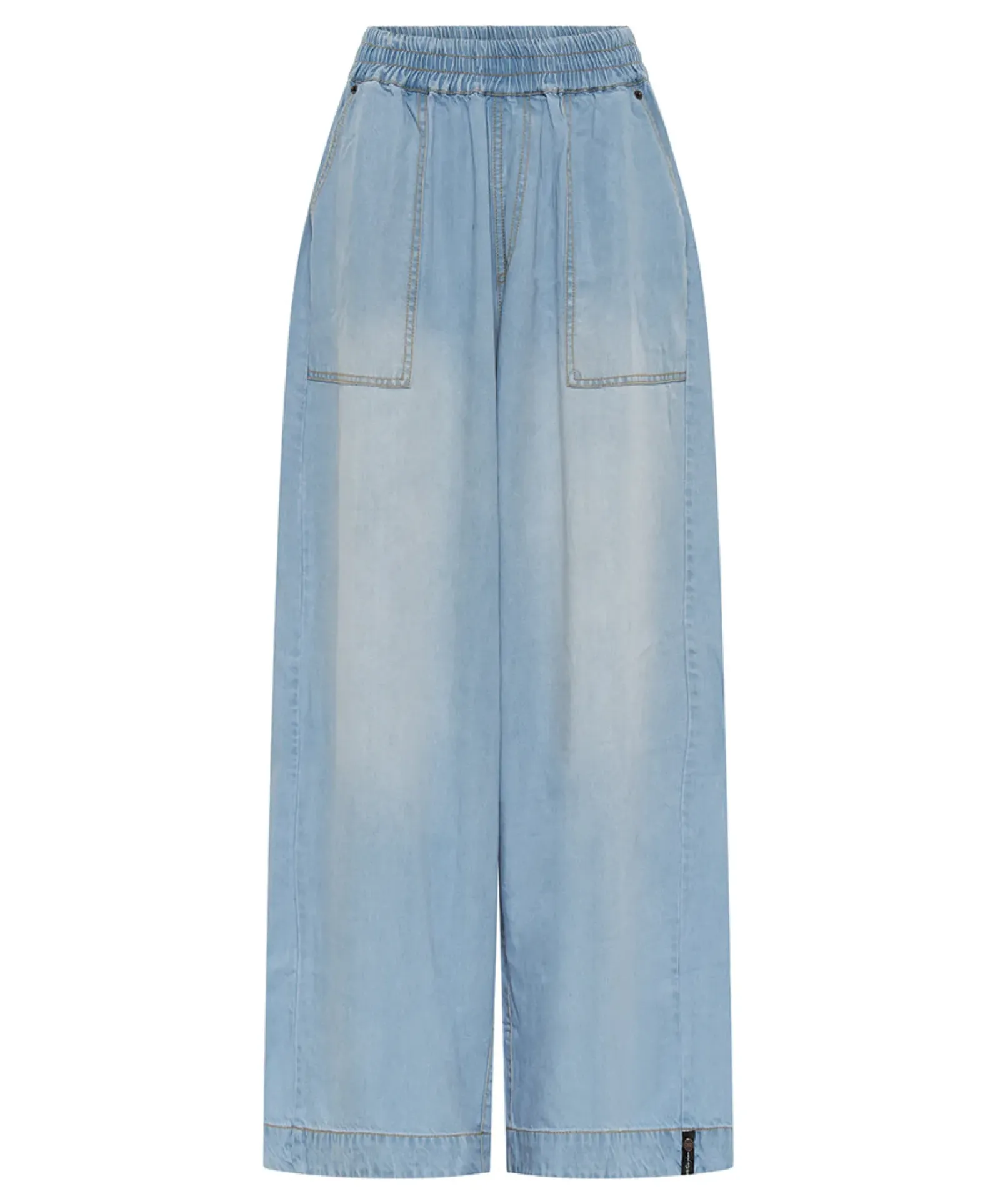One Teaspoon Tencel Parachute Pants - Soft Blue Sale