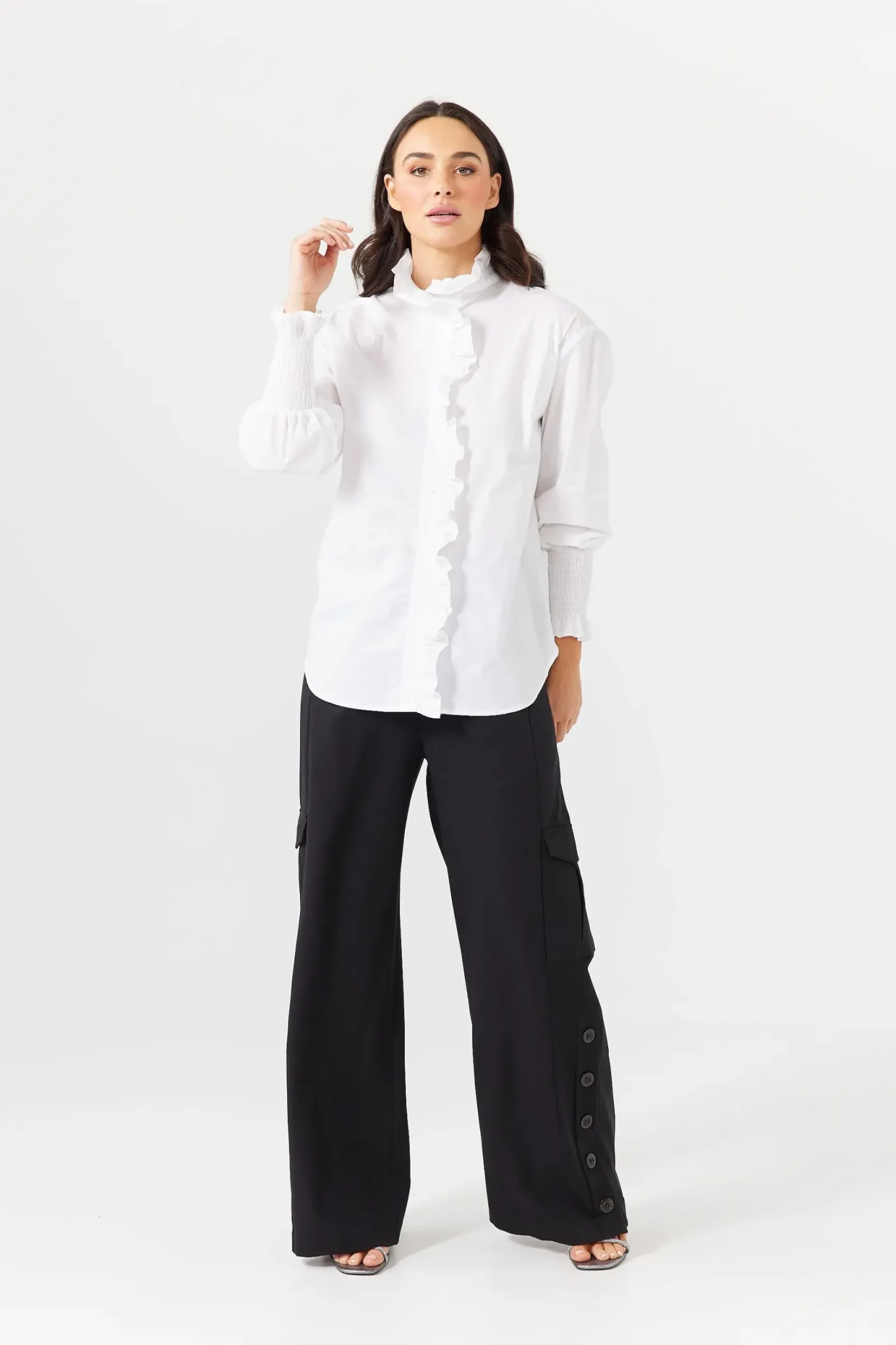 Brave & True Brave and True The Countess Shirt - White Sale