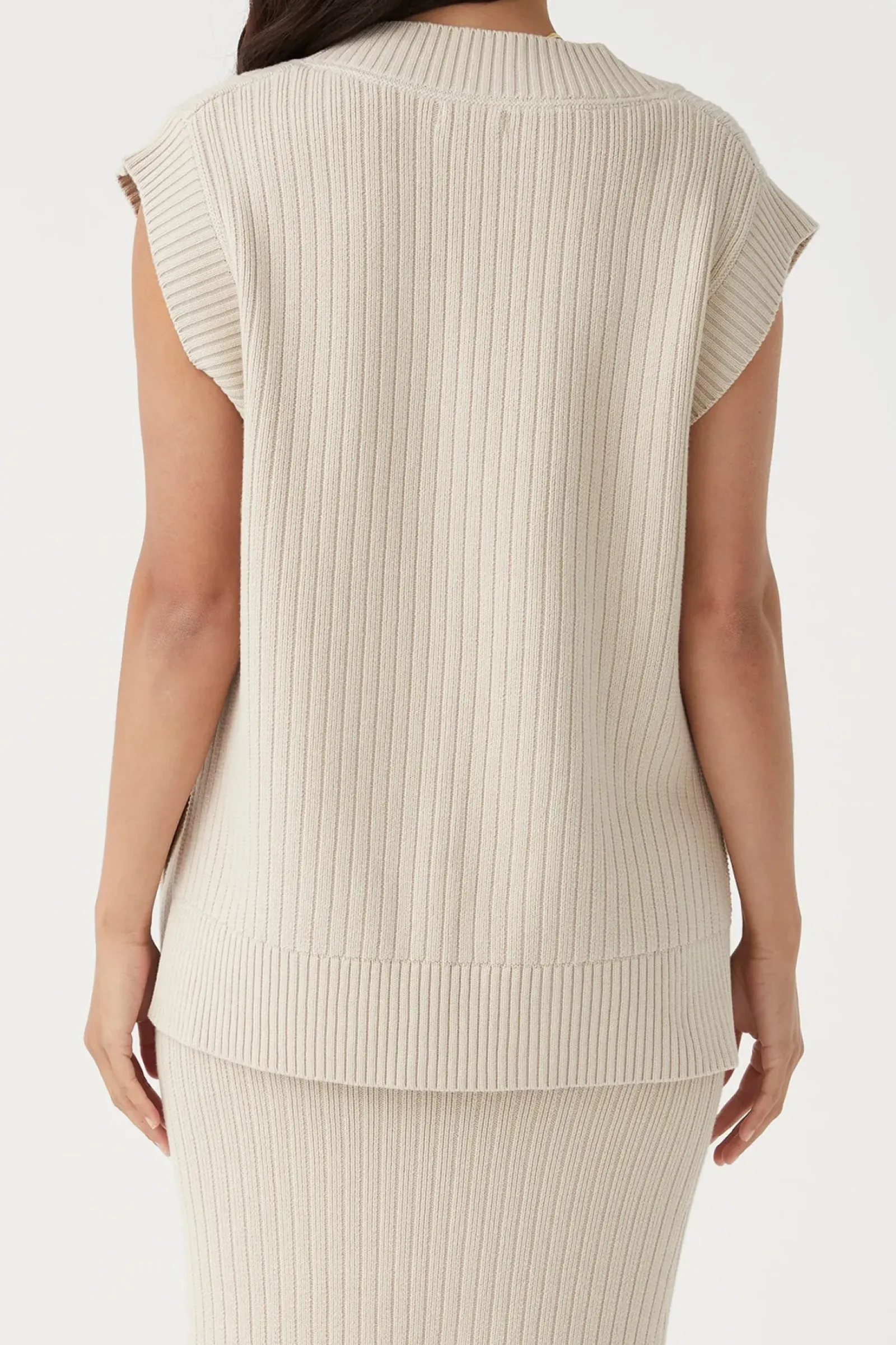ARCAA Vera Knit Vest - Sand Outlet