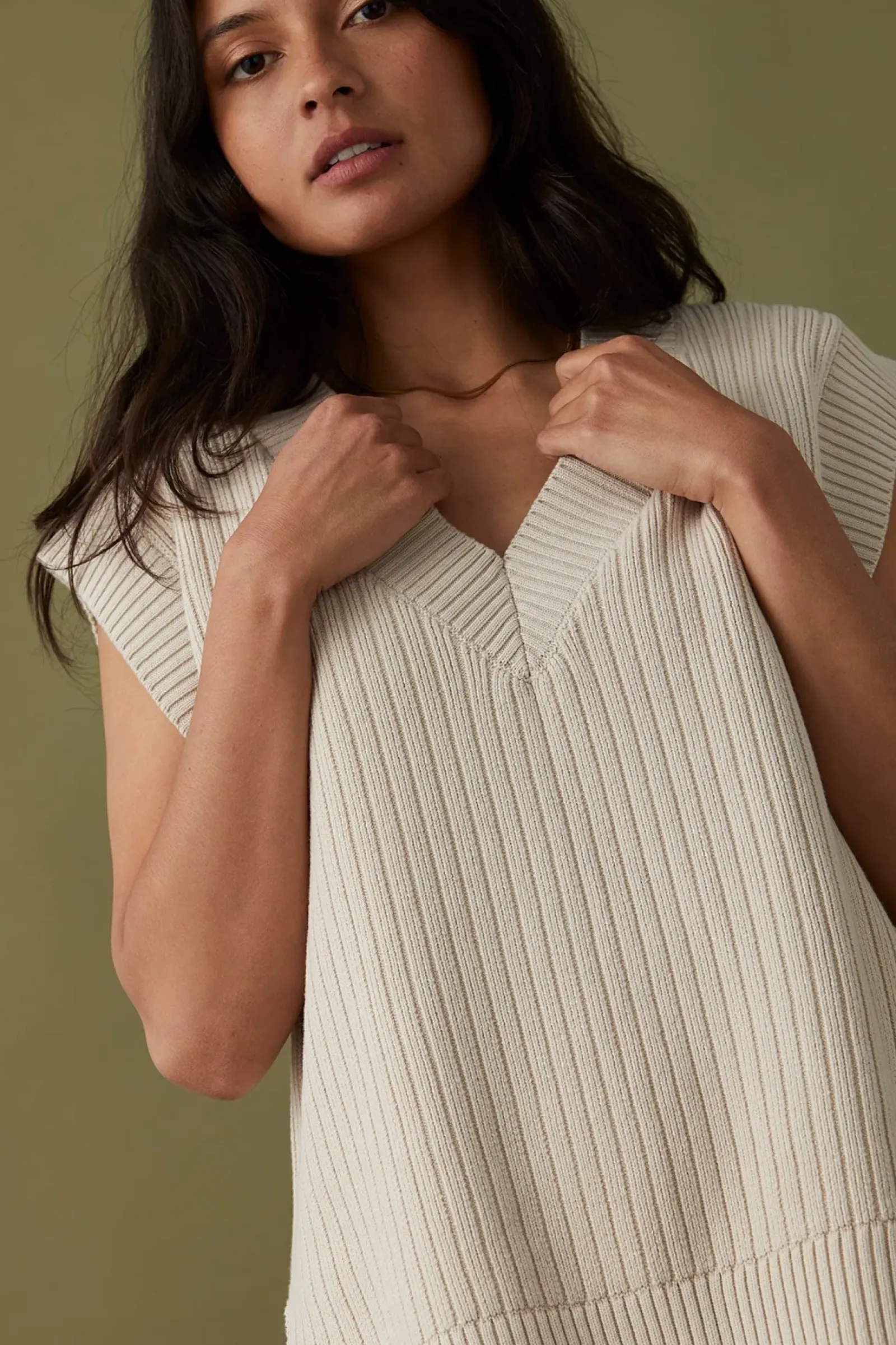 ARCAA Vera Knit Vest - Sand Outlet