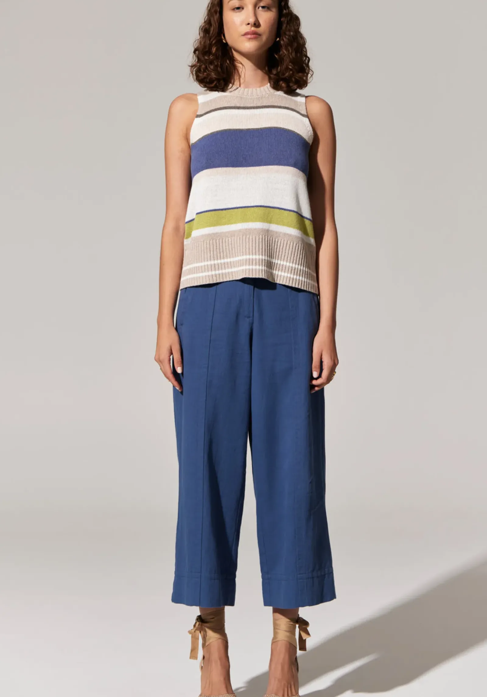 Pol Miley Crop Pant - Blue Sale