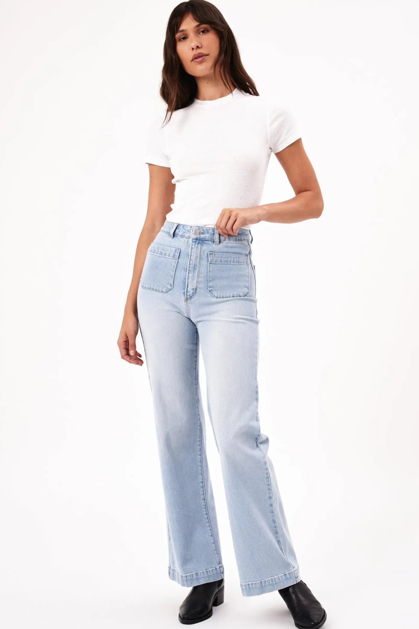 Rolla's Rolla's Sailor Long Jean Sophie- Light Blue Clearance