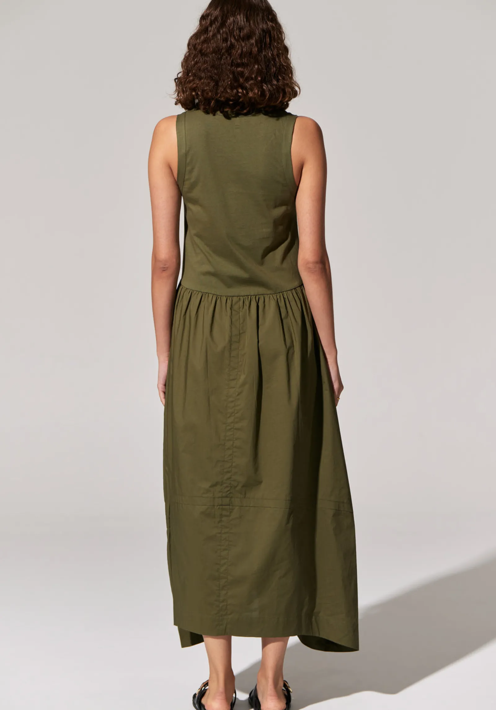 Pol Toya Tank Dress - Khaki Online