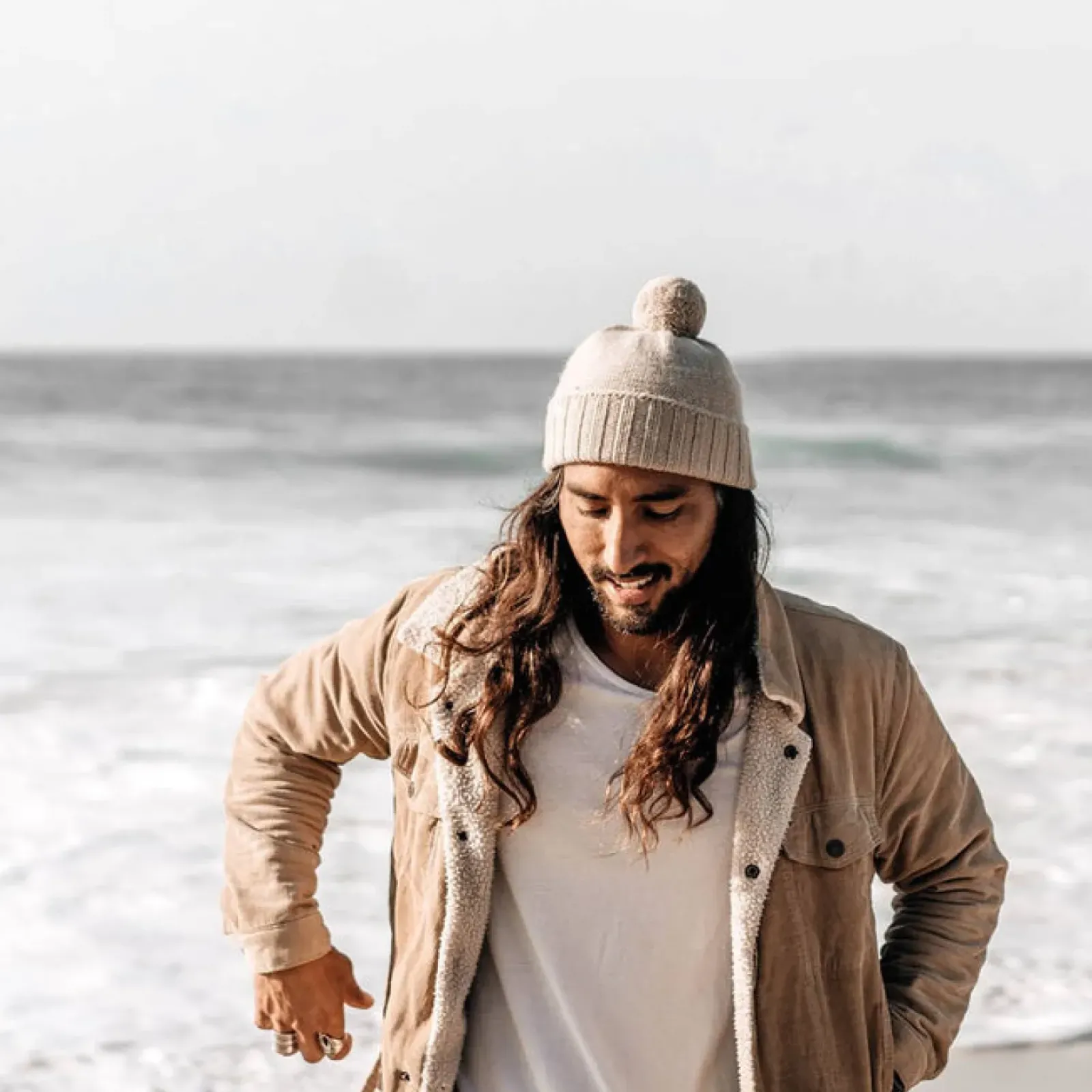 Will & Bear Will & Bear Tasman Beanie - Fawn Clearance