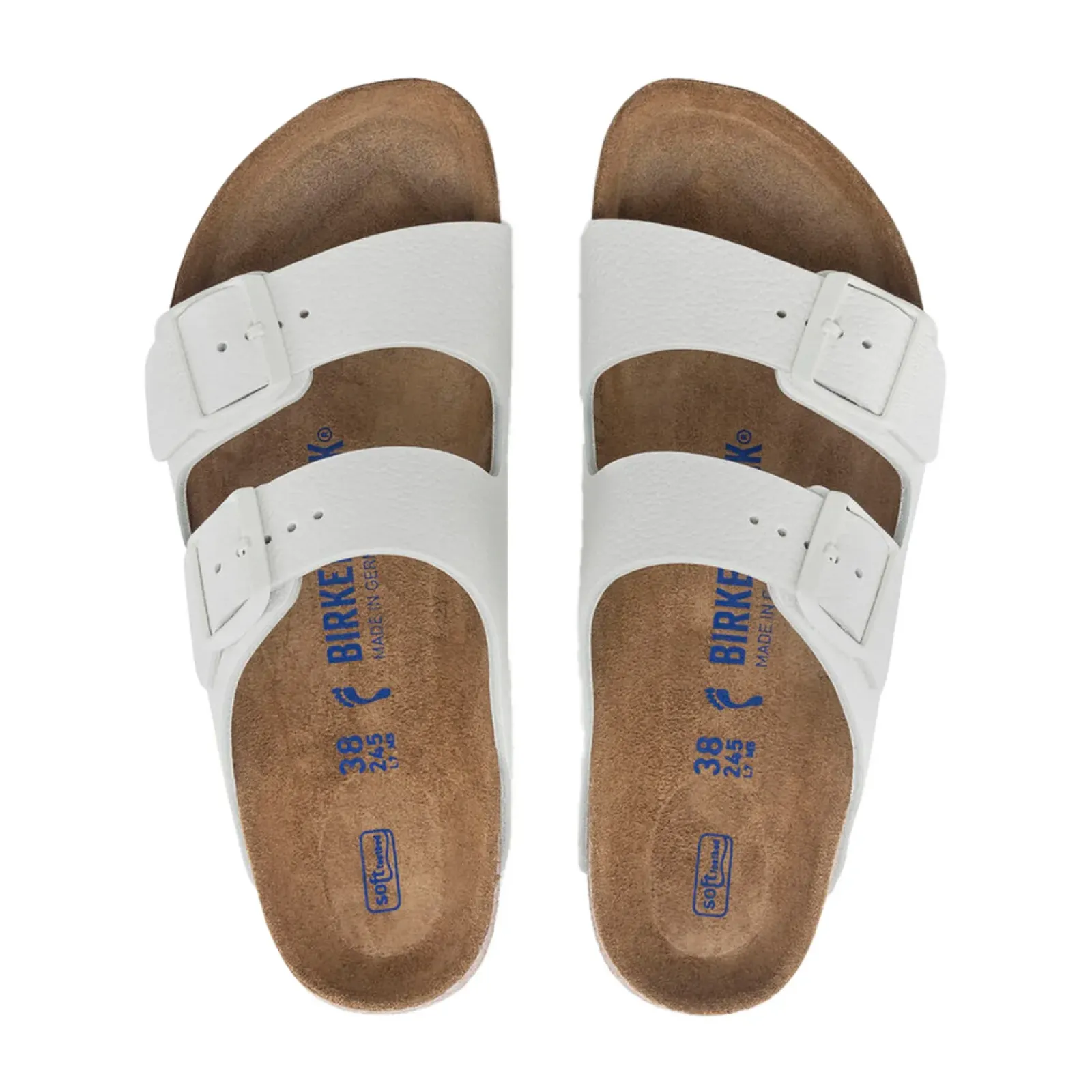 Birkenstock Arizona White Smooth Leather - Narrow Discount