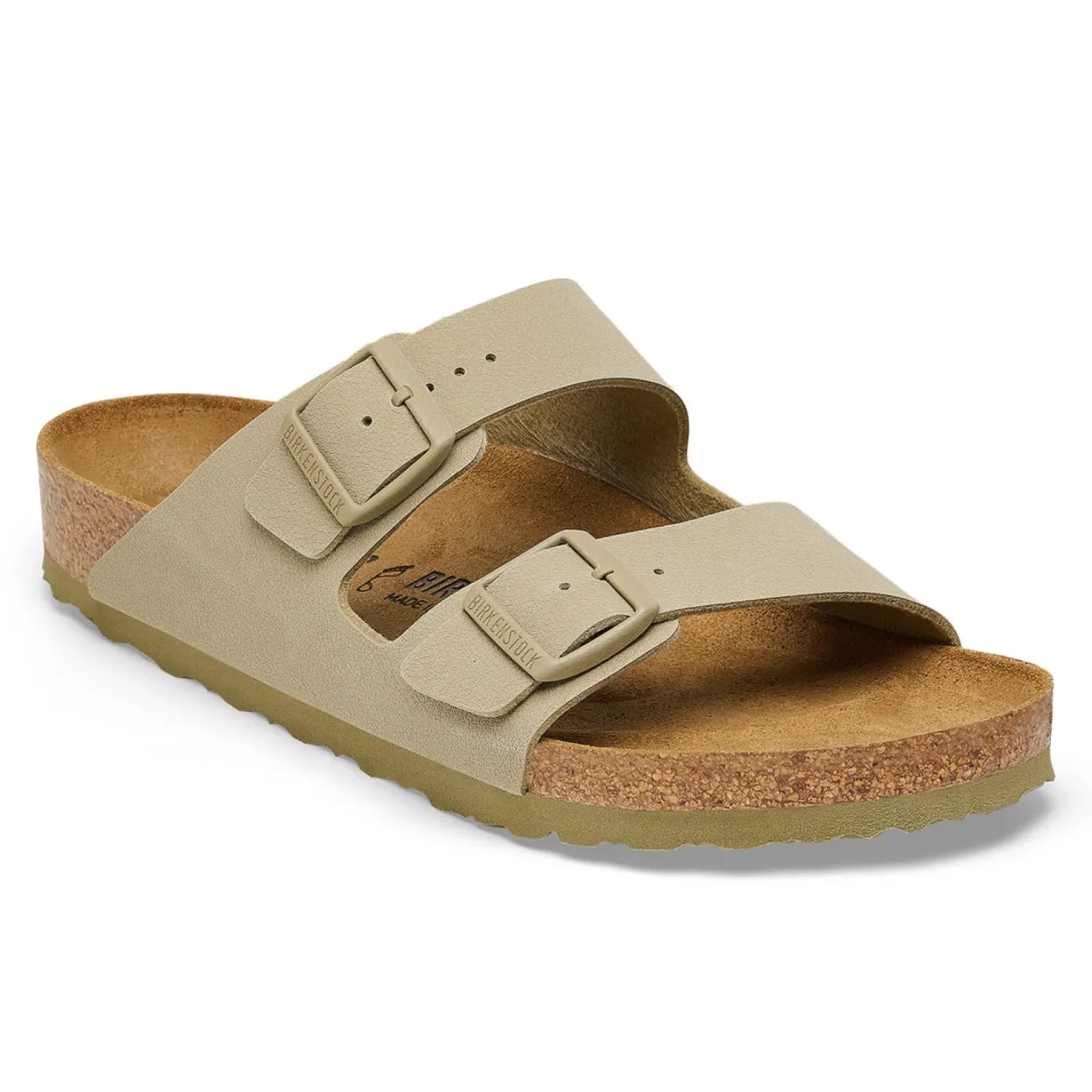 Birkenstock Arizona Faded Khaki Birko-Flor - Narrow New