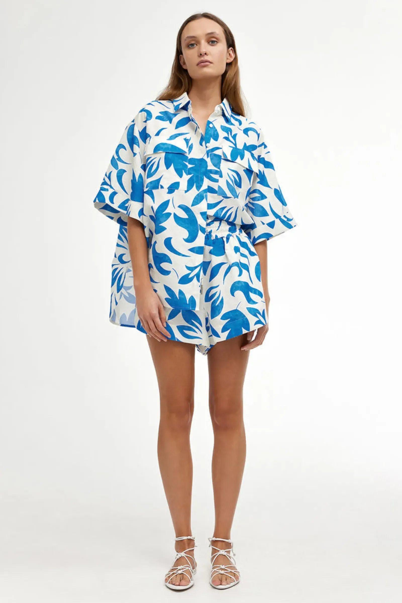 Kinney Juniper Shirt - Mosaic Blue Best