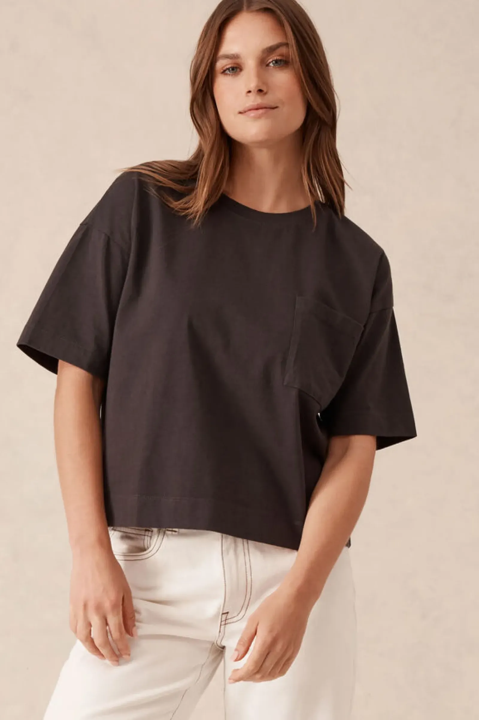 Ceres Life Boxy Pocket Tee- Phantom Best