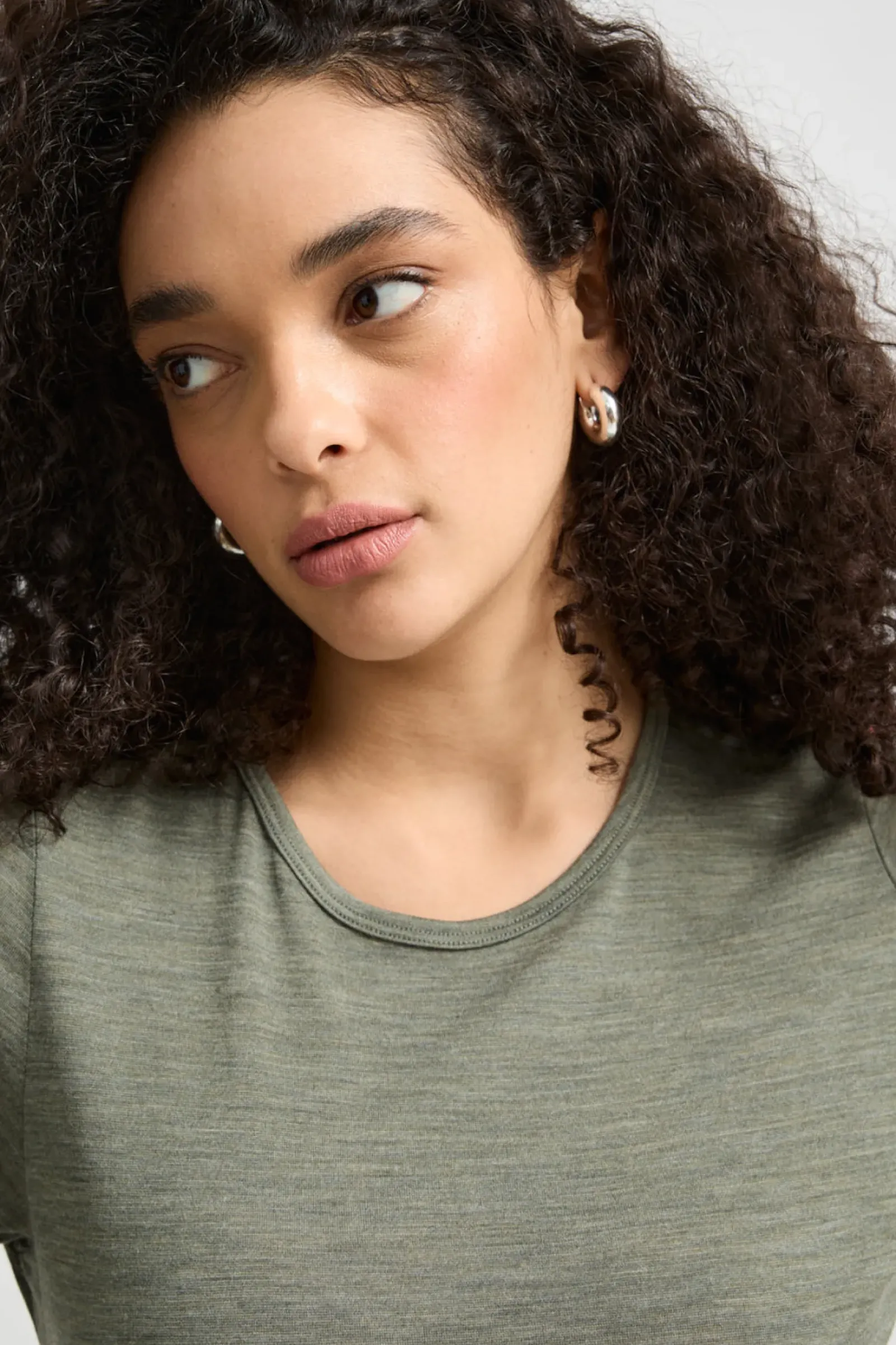 Toorallie Crew Merino Tee - Bay Leaf Discount