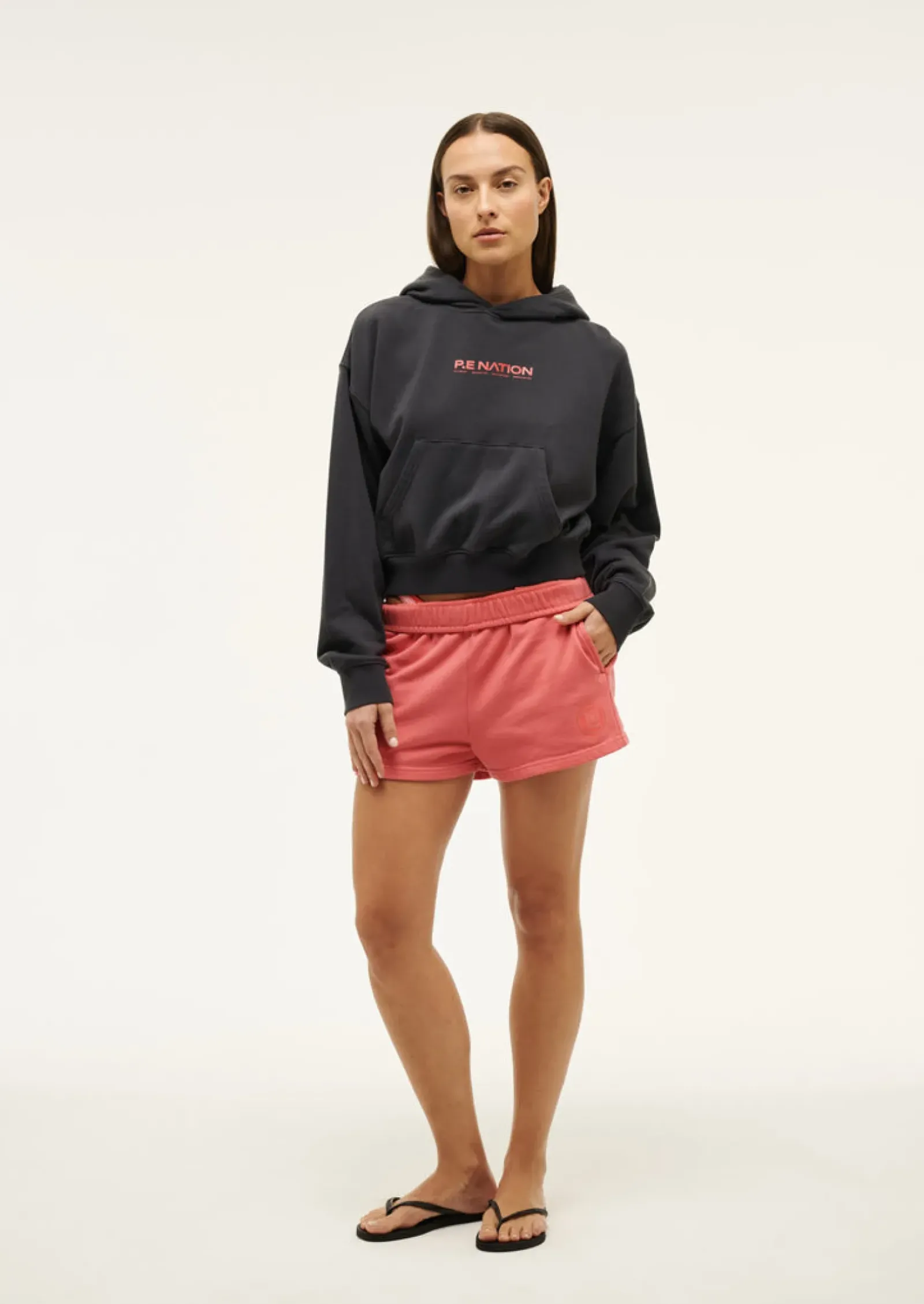 P.E Nation Transition Hoodie - Washed Ebony Sale