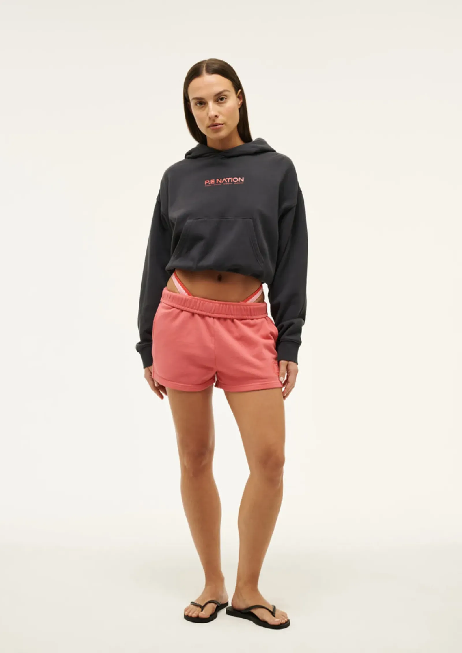 P.E Nation Transition Hoodie - Washed Ebony Sale