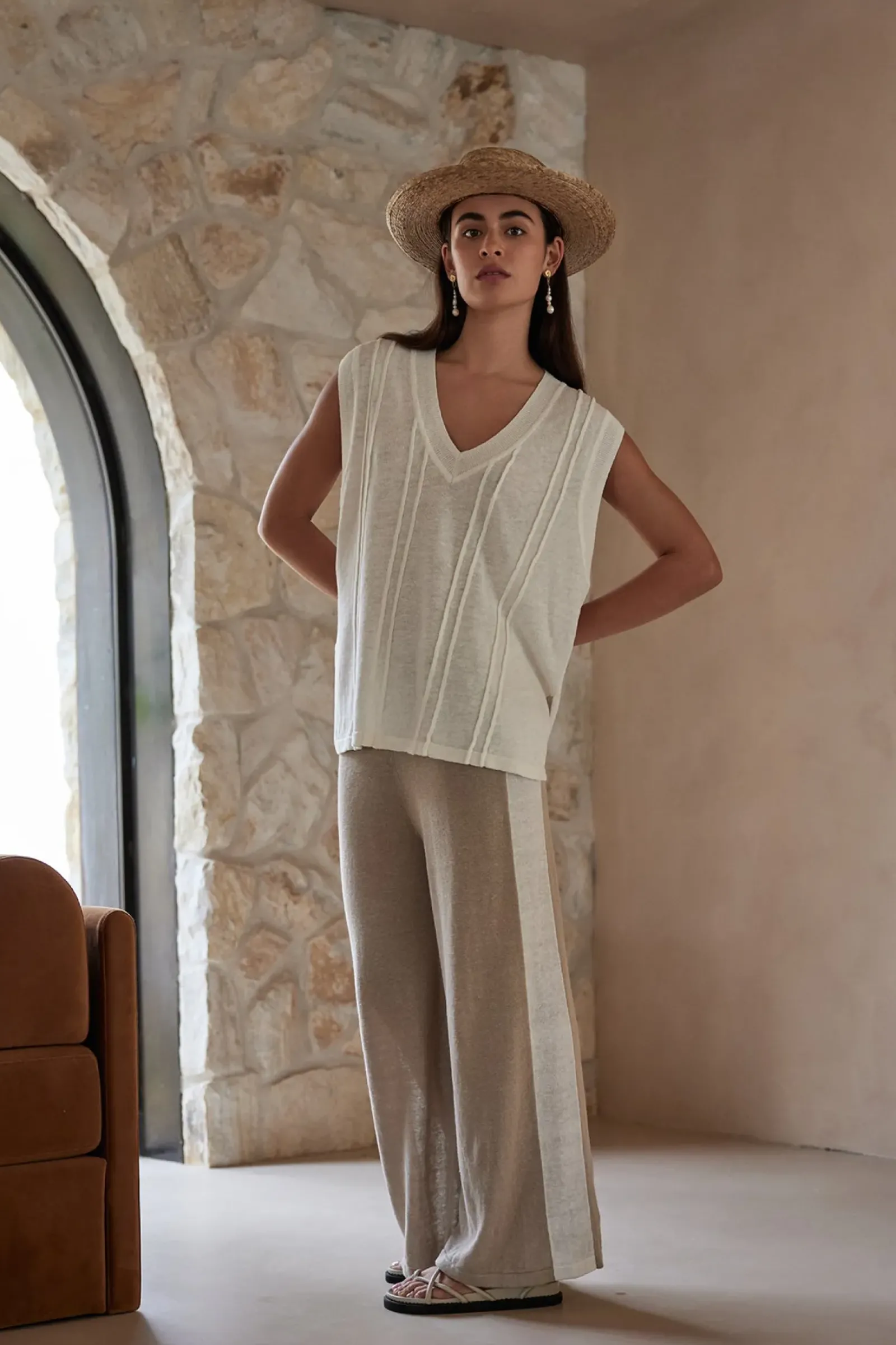 ARCAA Darcy Vest - Cream Clearance