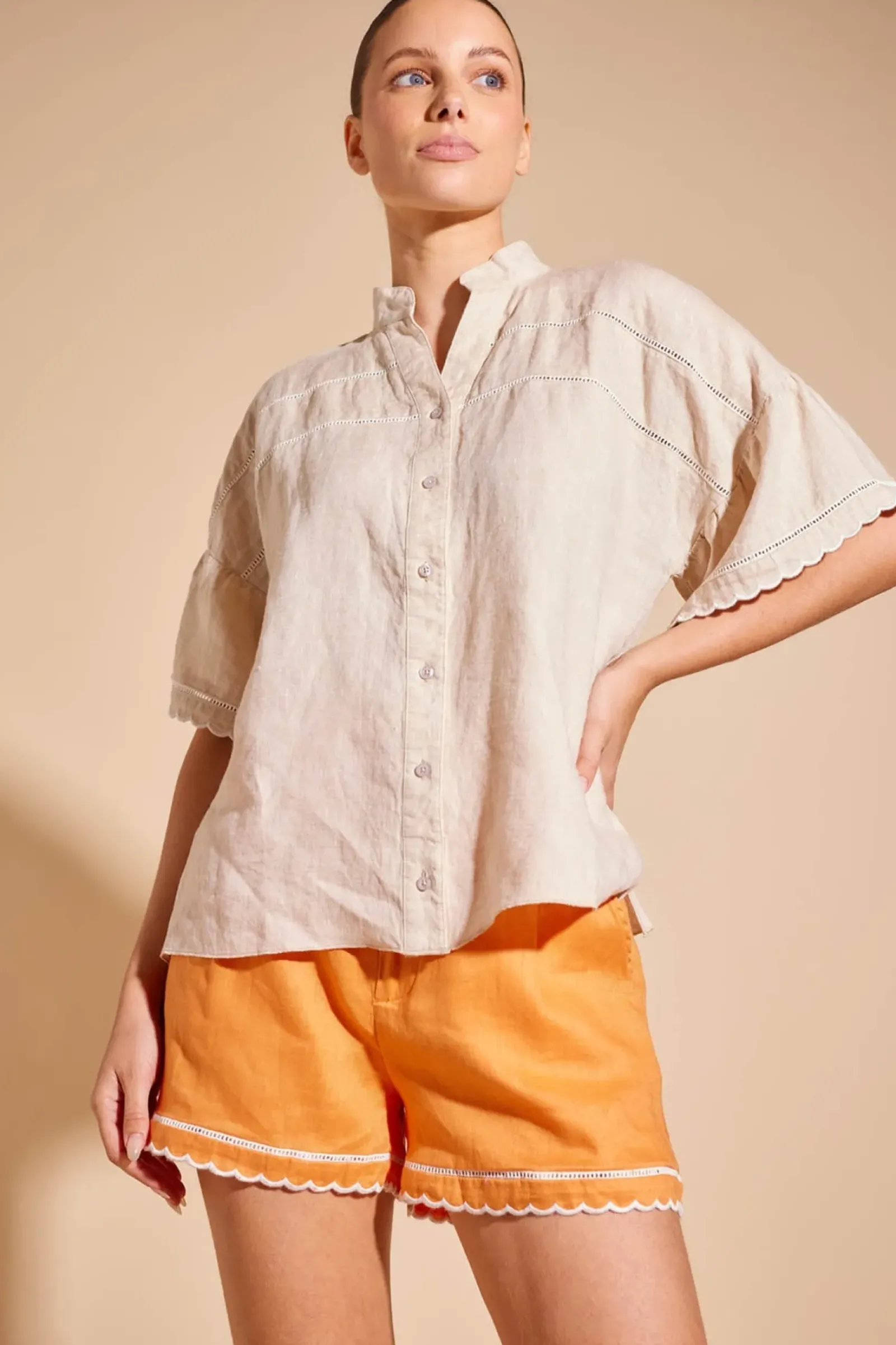 Alessandra Odette Shirt - String Hot