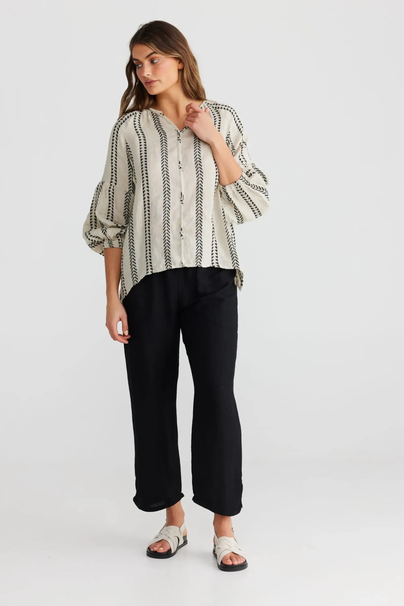 The Shanty Salerno Top - Valentina Stripe Online