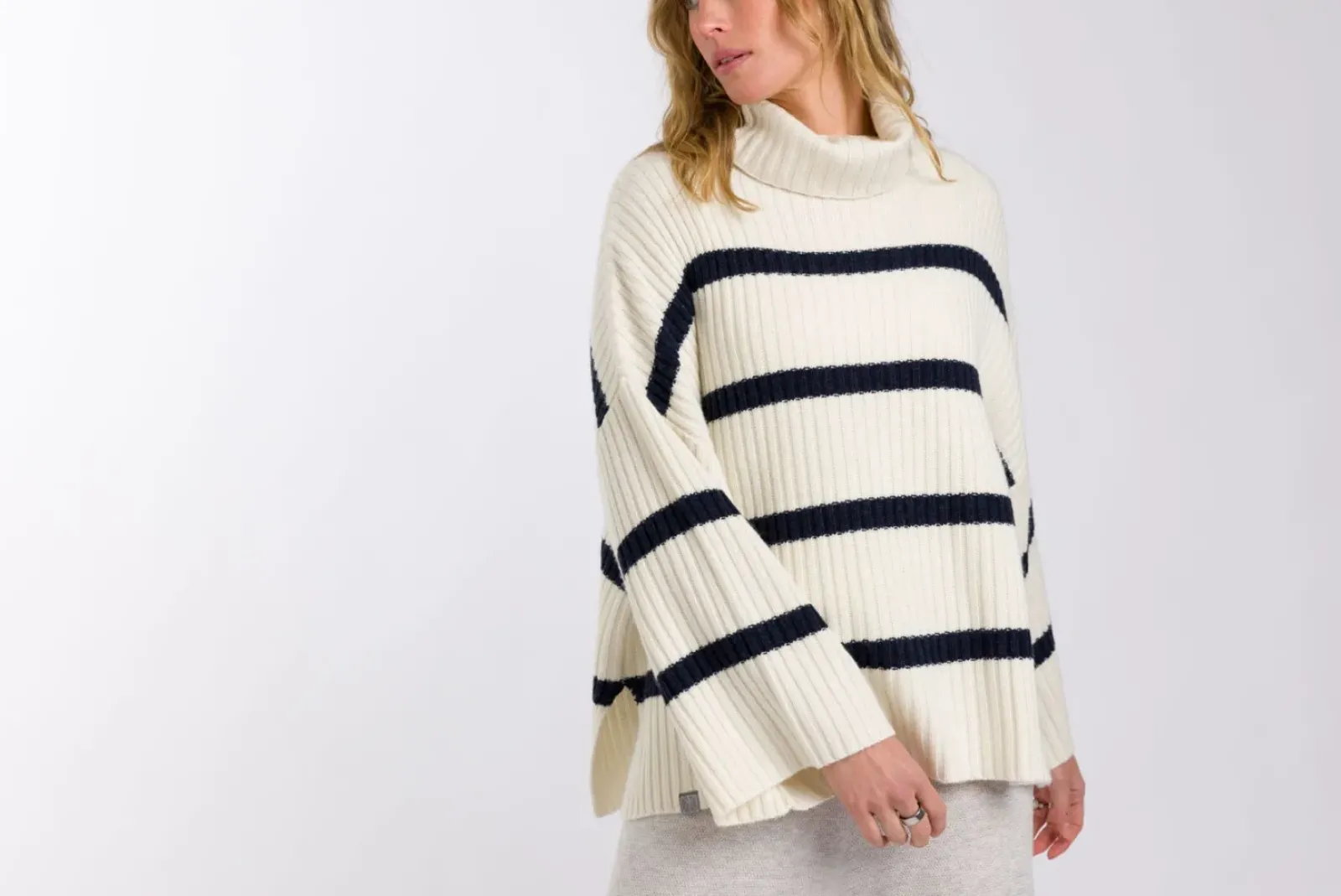 Talamaya Divine Rib Pullover - Starling Stripe Best